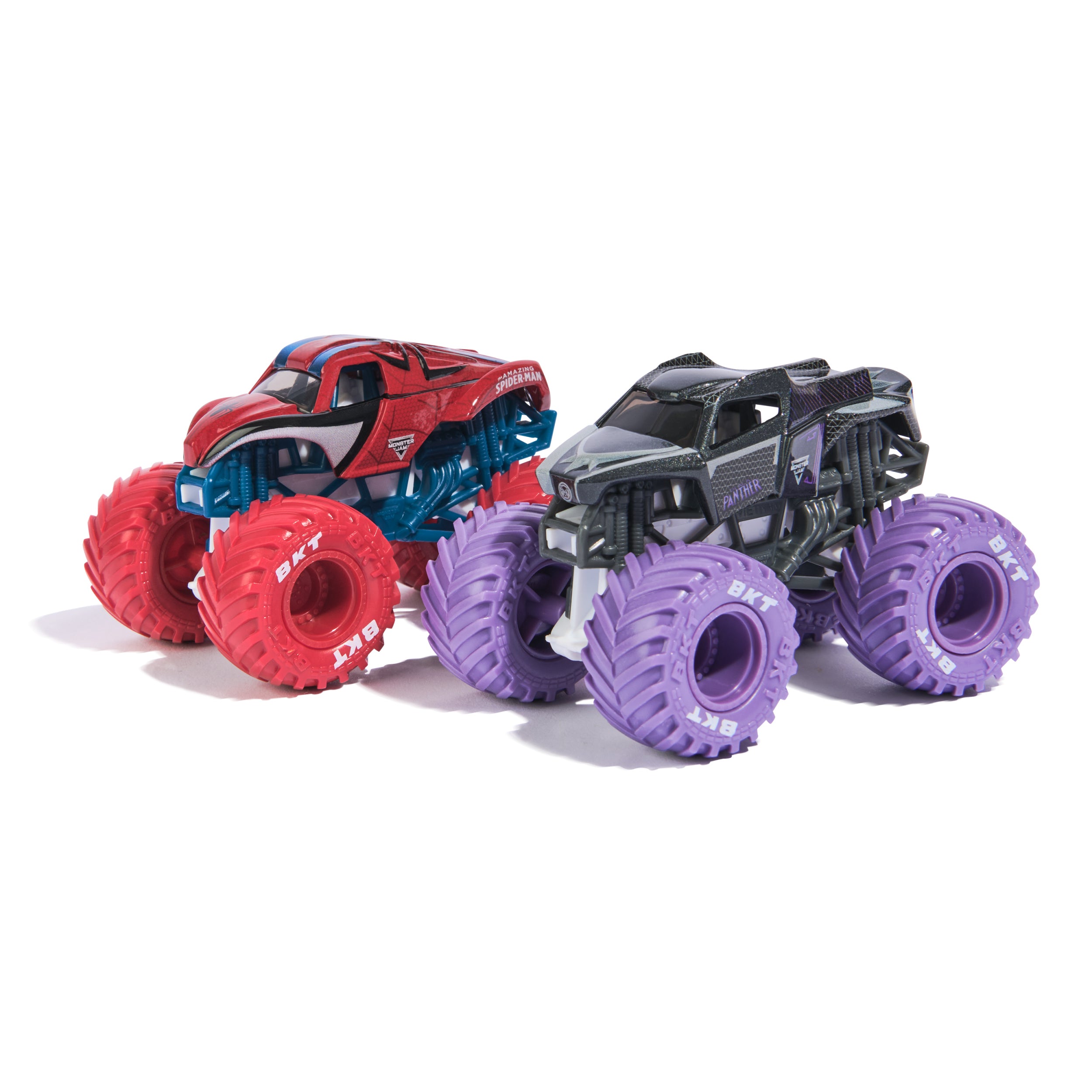 Monster Jam, Marvel 1:64 Scale Die-Cast Monster Truck Toy Vehicle 2-Pack Styles May Vary