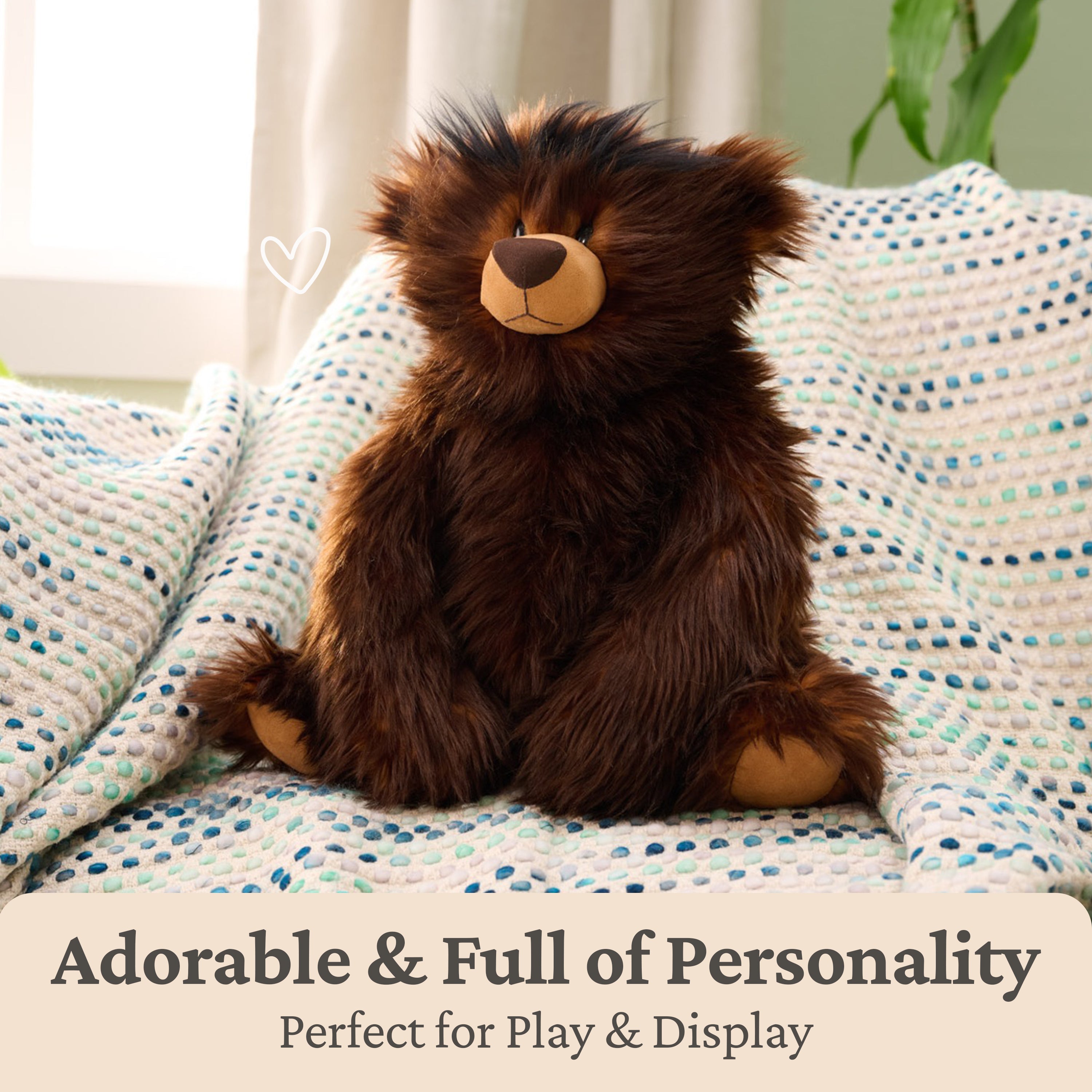 GUND Boe Classic Teddy Bear, Premium Bear Stuffed Animal, Plush Toy for Ages 1 and Up, Brown, 12”