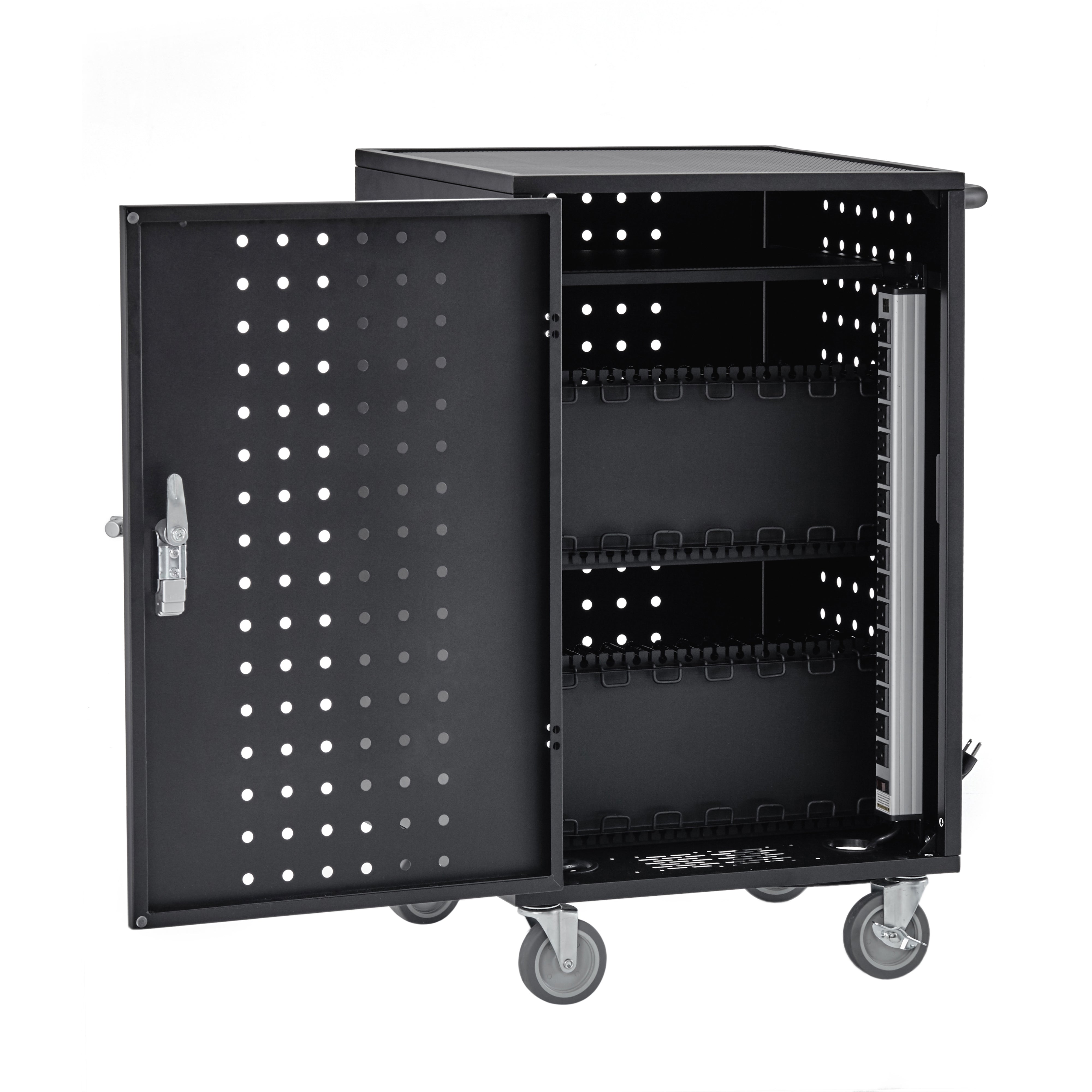30-Bay Charging Cart - Black