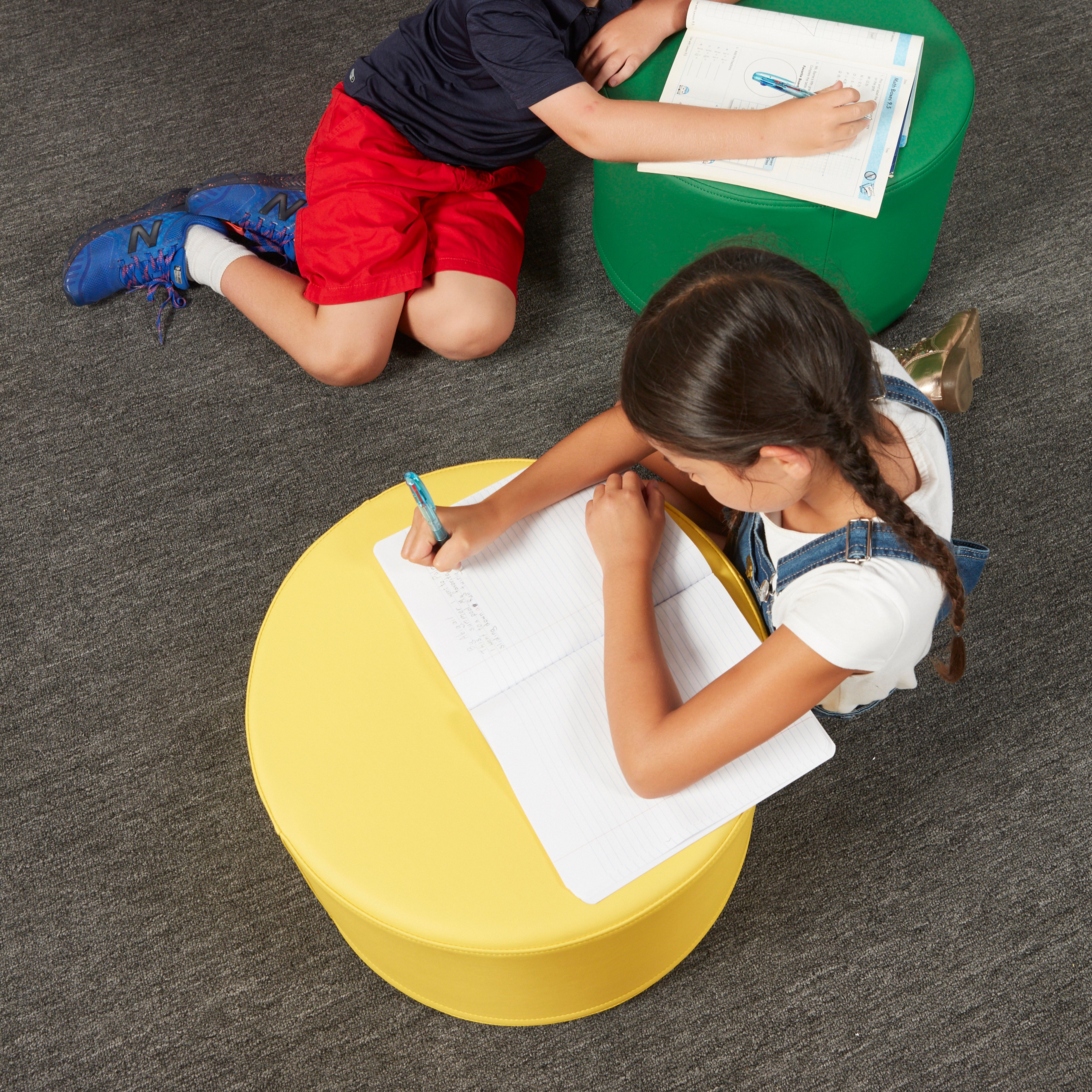 SoftScape 18" Round Ottoman 12" Height, 4-Piece - Assorted