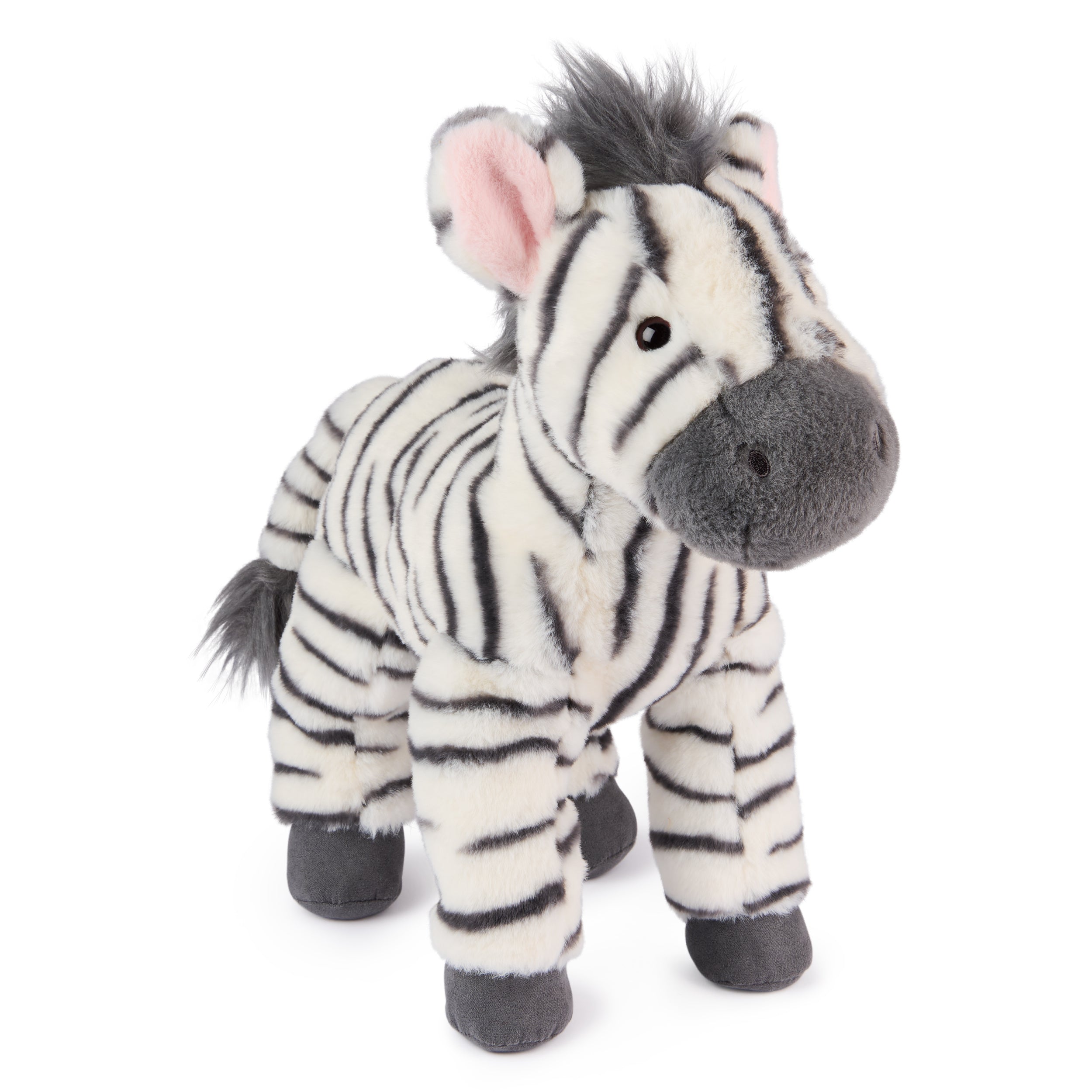 GUND Gemma Zebra Plush, Zebra Stuffed Animal for Ages 1 and Up, Gray/White, 12"