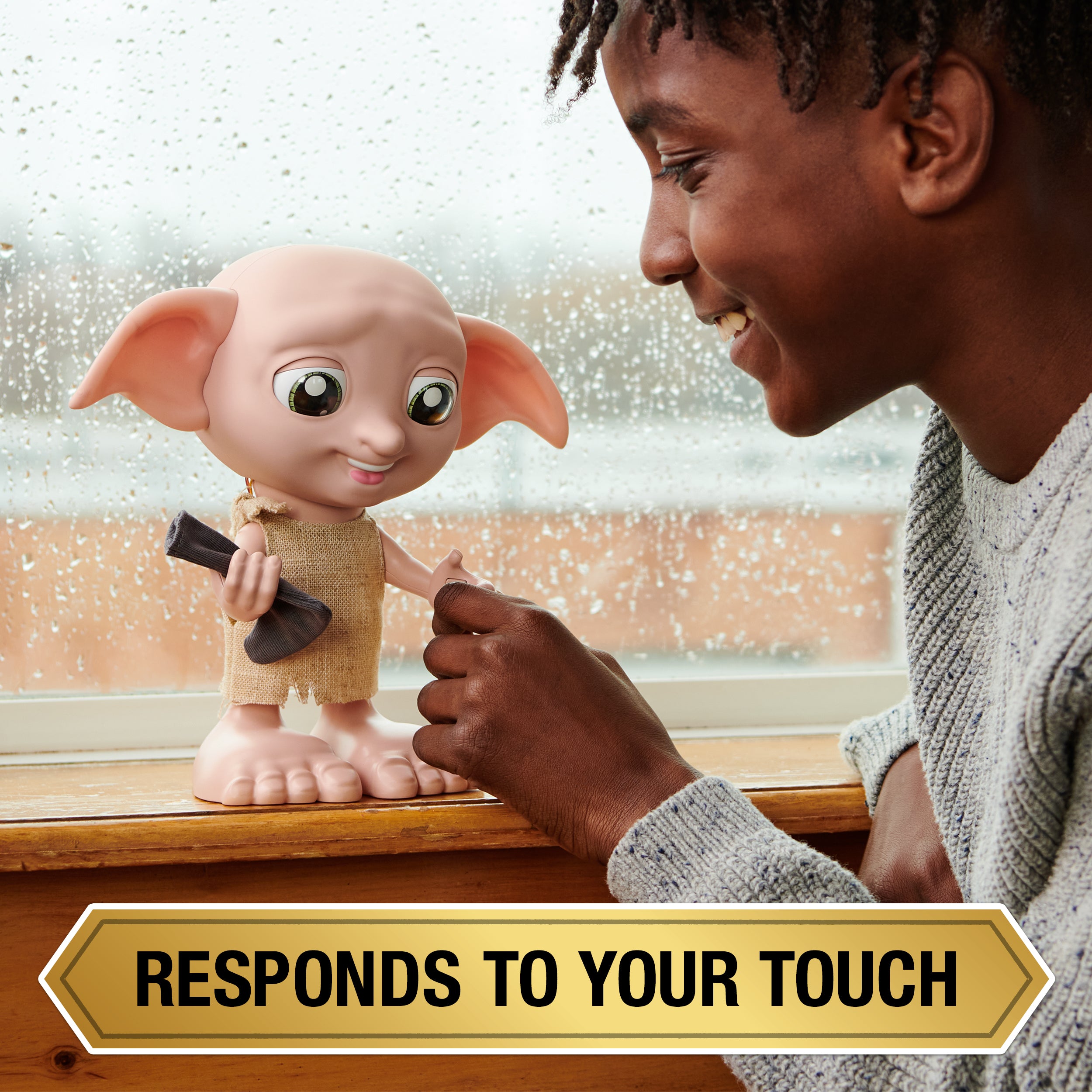 Wizarding World Harry Potter, Interactive Magical Dobby Elf Doll with Sock, over 30 Sounds & Phrases, 8.5-inch, Kids Toys for Ages 6 and up