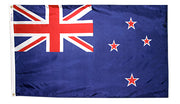 New Zealand Flag 2x3 ft. Nylon SolarGuard Nyl-Glo 100% Made in USA to Official United Nations Design Specifications.
