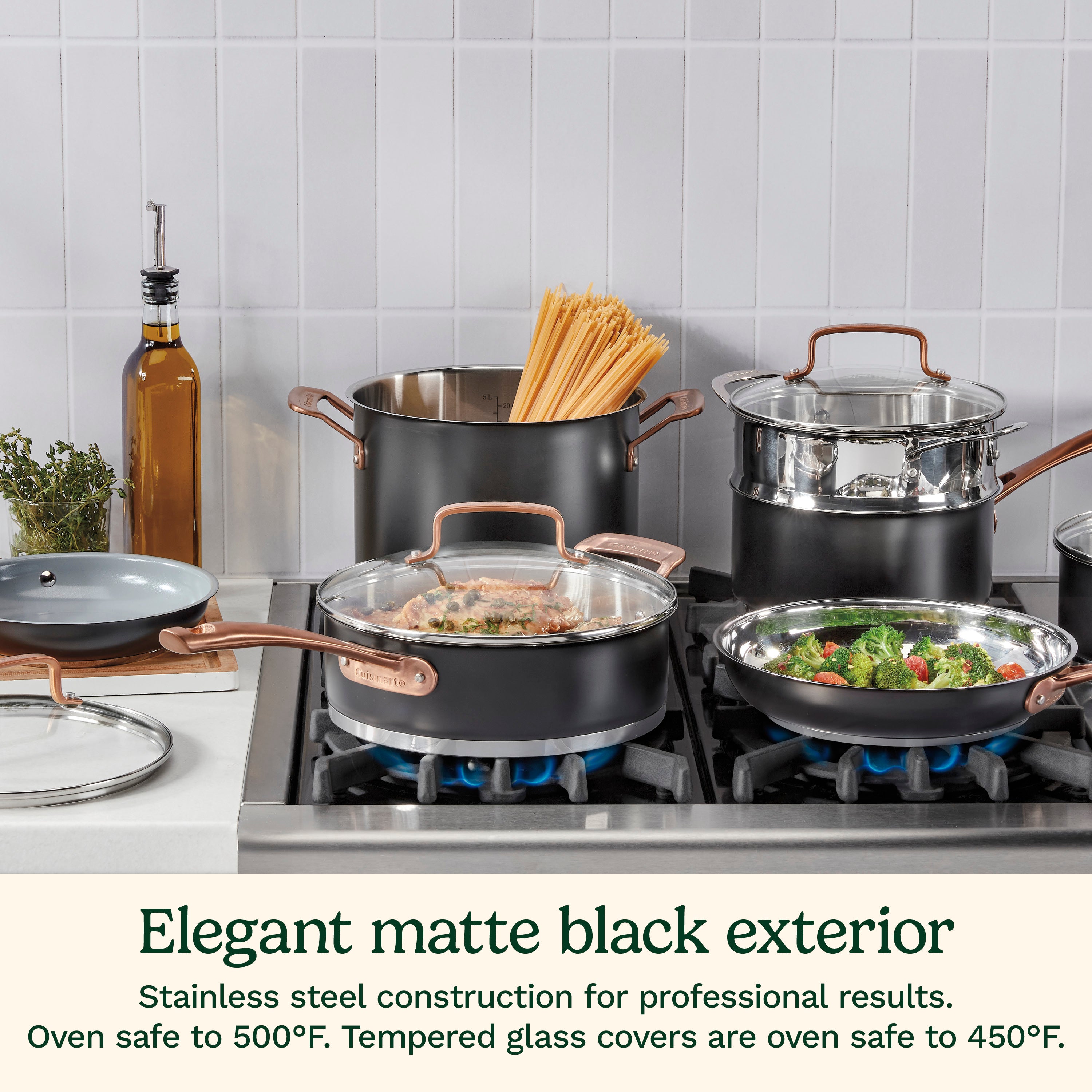 11pc Matte Black Elegance Set
