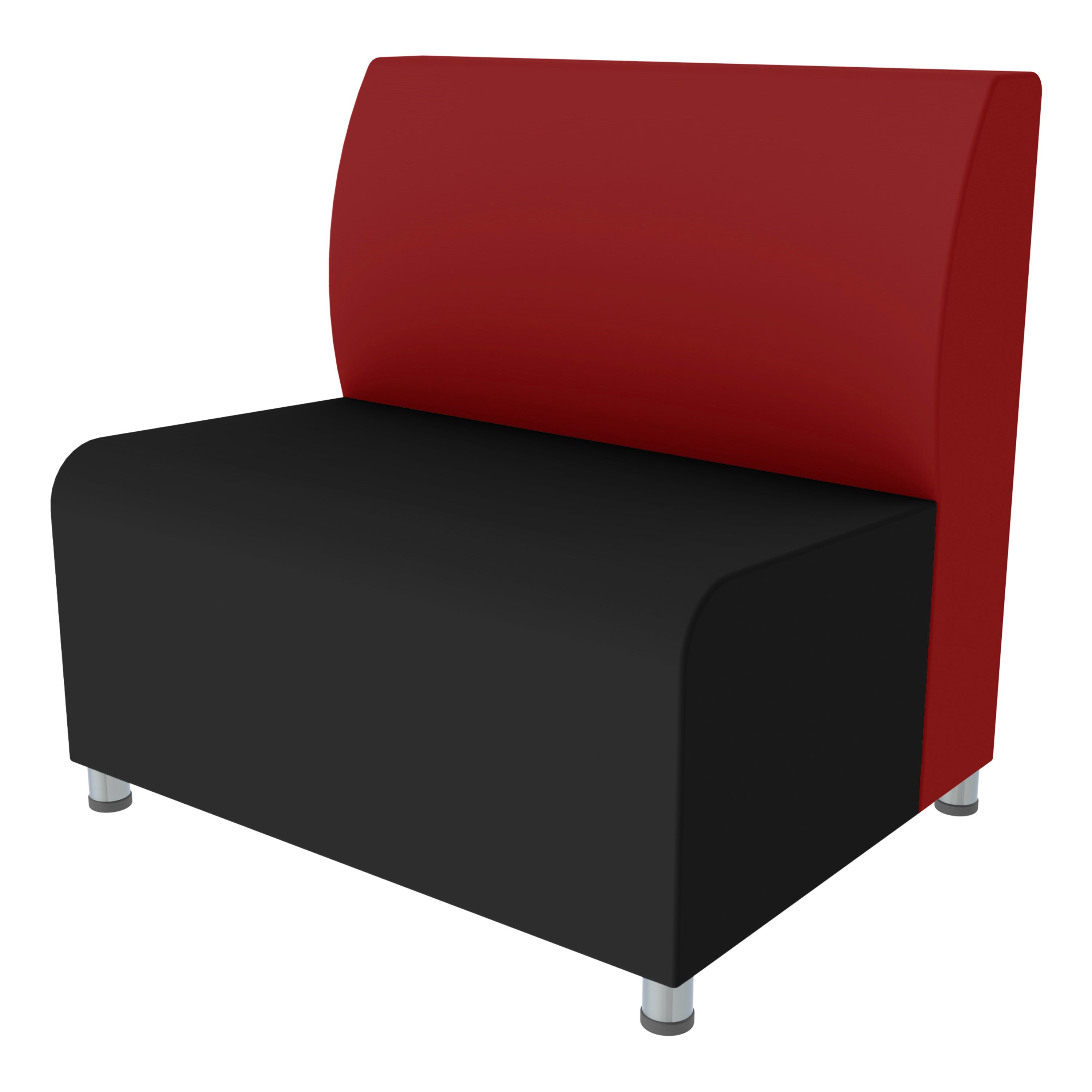 Pro Series Upholstered Connect Chair - Black/Crimson