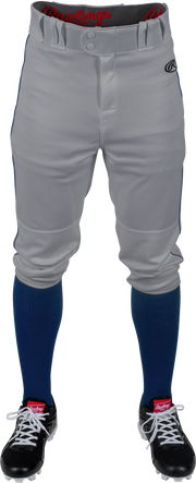 Rawlings Youth Launch Piped Knicker Pant - Small - Blue Gray/Navy
