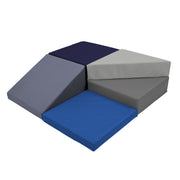 SoftScape Toddler Playtime Corkscrew Climber - Navy/Powder Blue