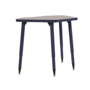 Adapte 24" x 36" Petal Thermofused Activity Table with Adjustable Tapered Legs - Gray/Navy