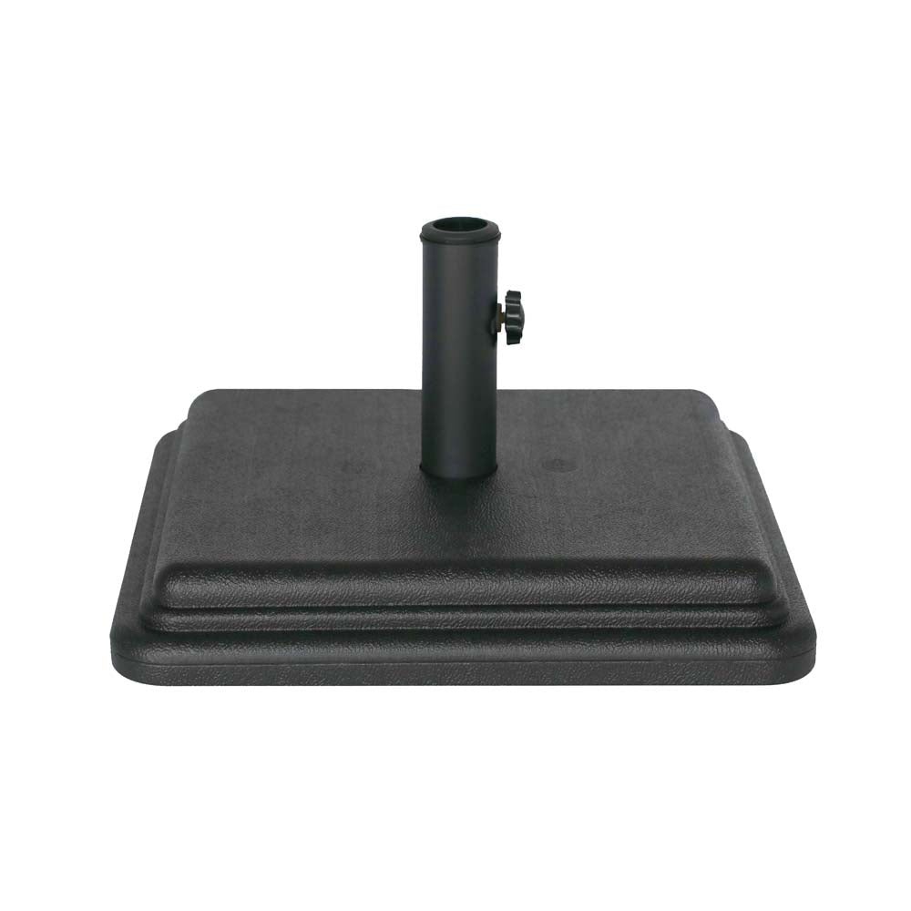 40 lb Black Umbrella Base with Steel Stem