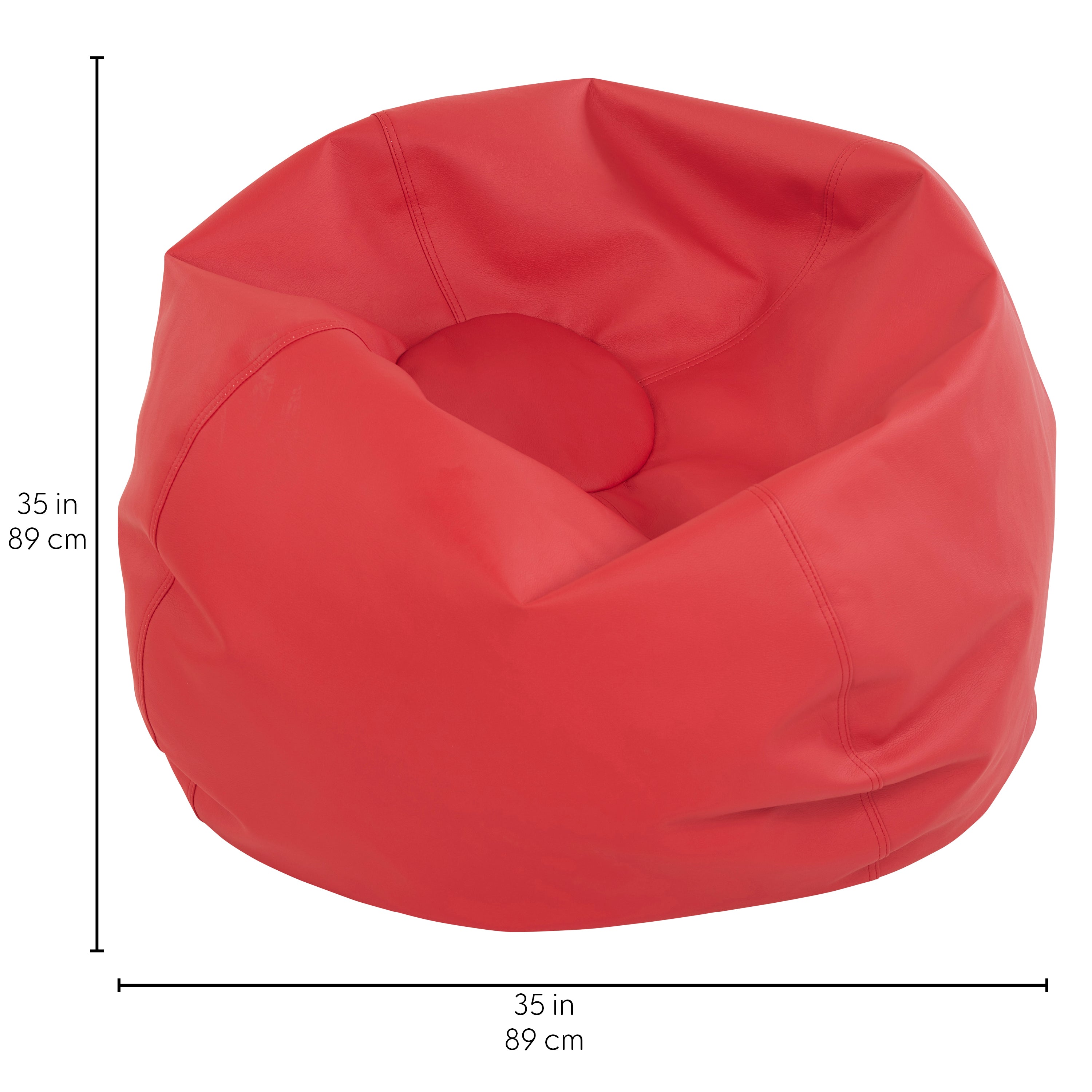 SoftScape Classic 35" Standard Bean Bag - Red