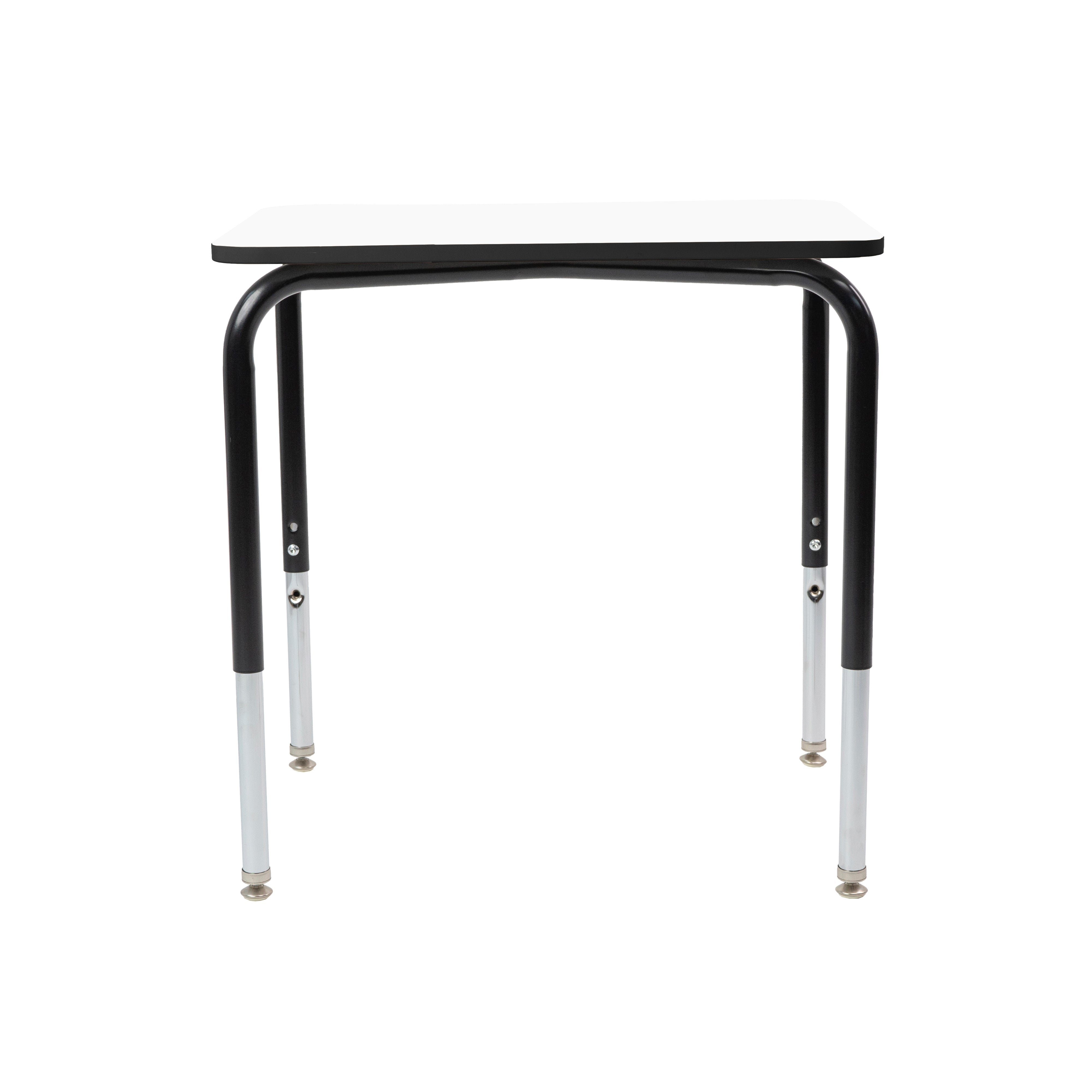 18" x 24" Belly Curve Open Front Desk, 2-pack - Whiteboard/Black