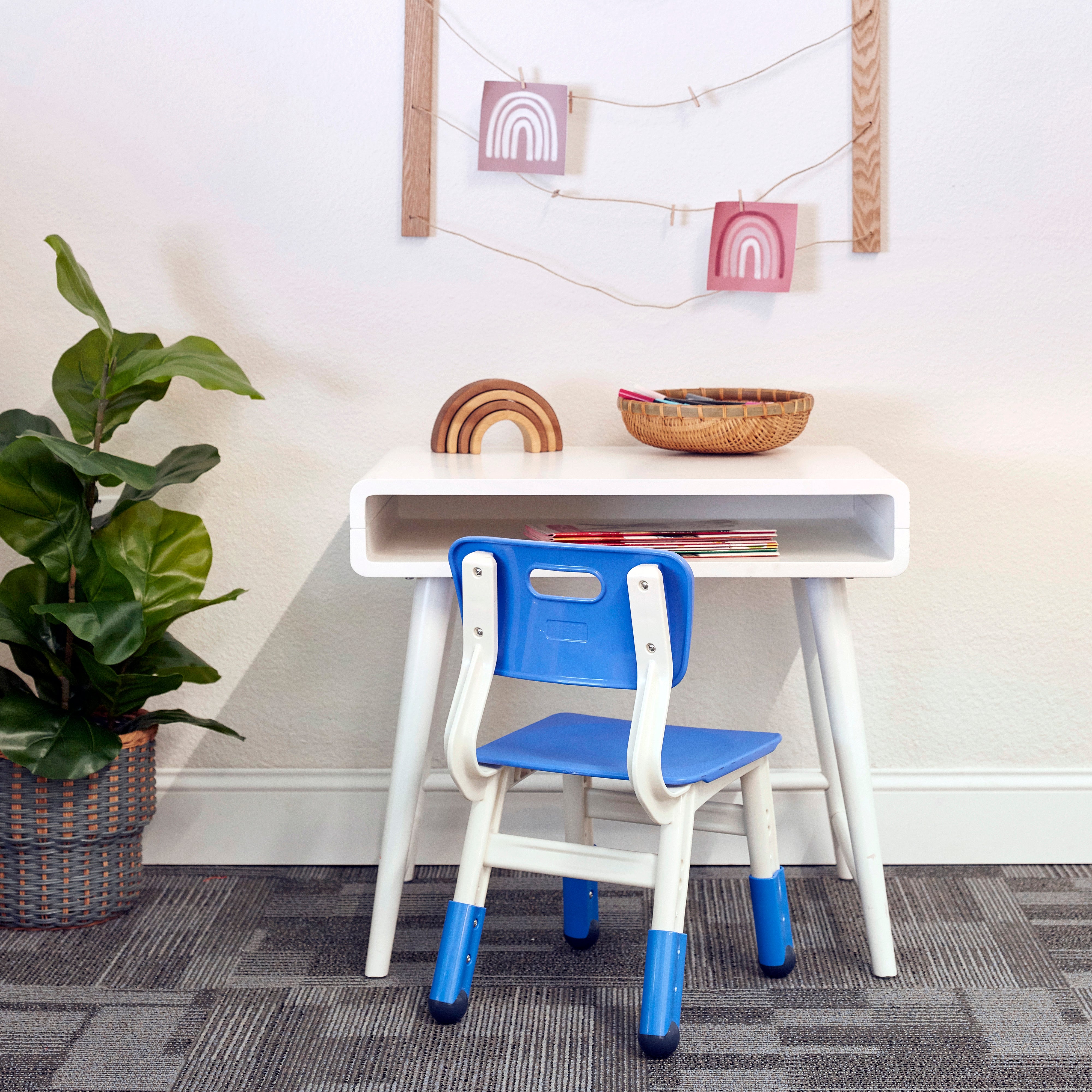 Adjustable Height Plastic Chairs 2-Pack - Blue