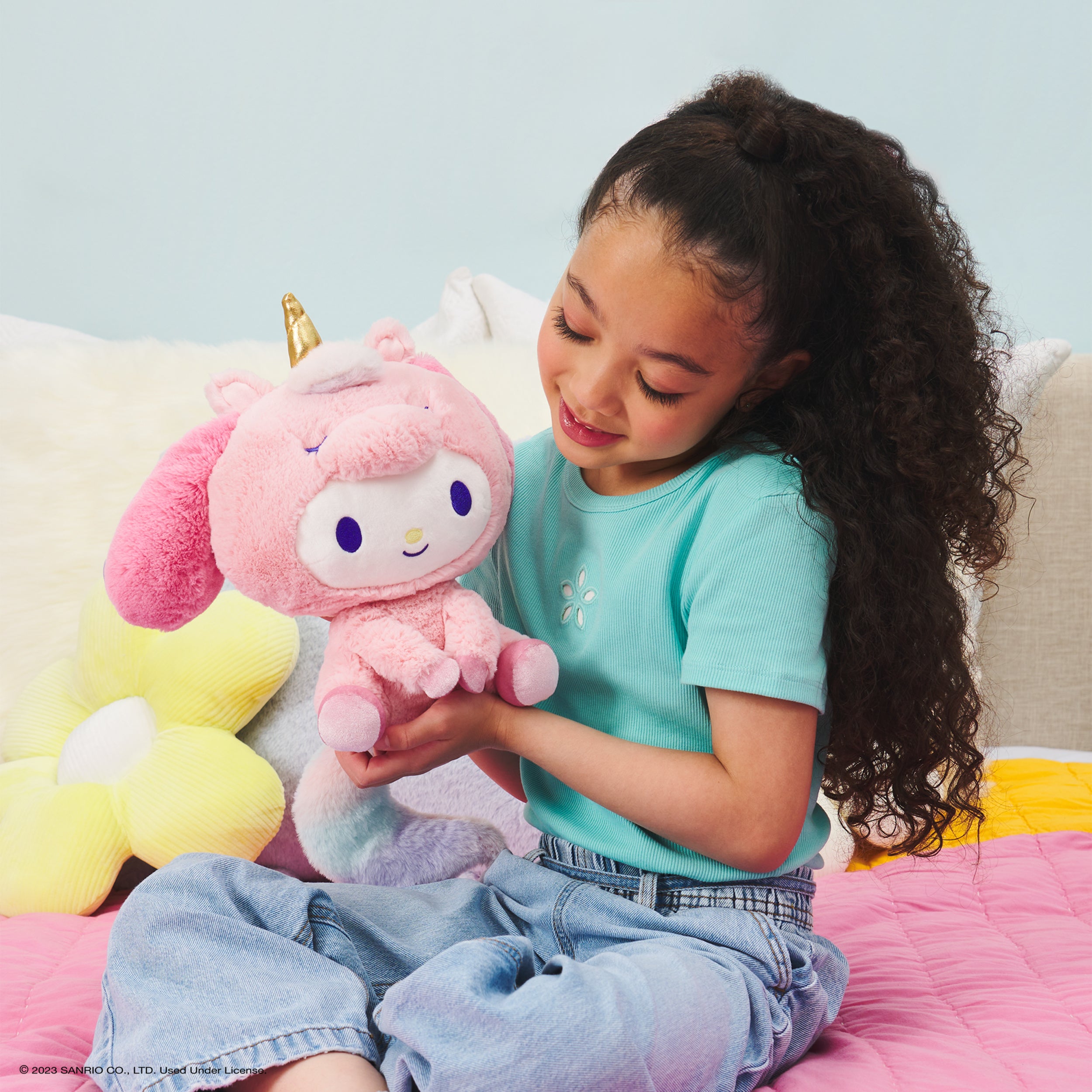 GUND Sanrio My Melody Unicorn Plush Toy, Premium Stuffed Animal for Ages 1 and Up, Pink, 9.5”