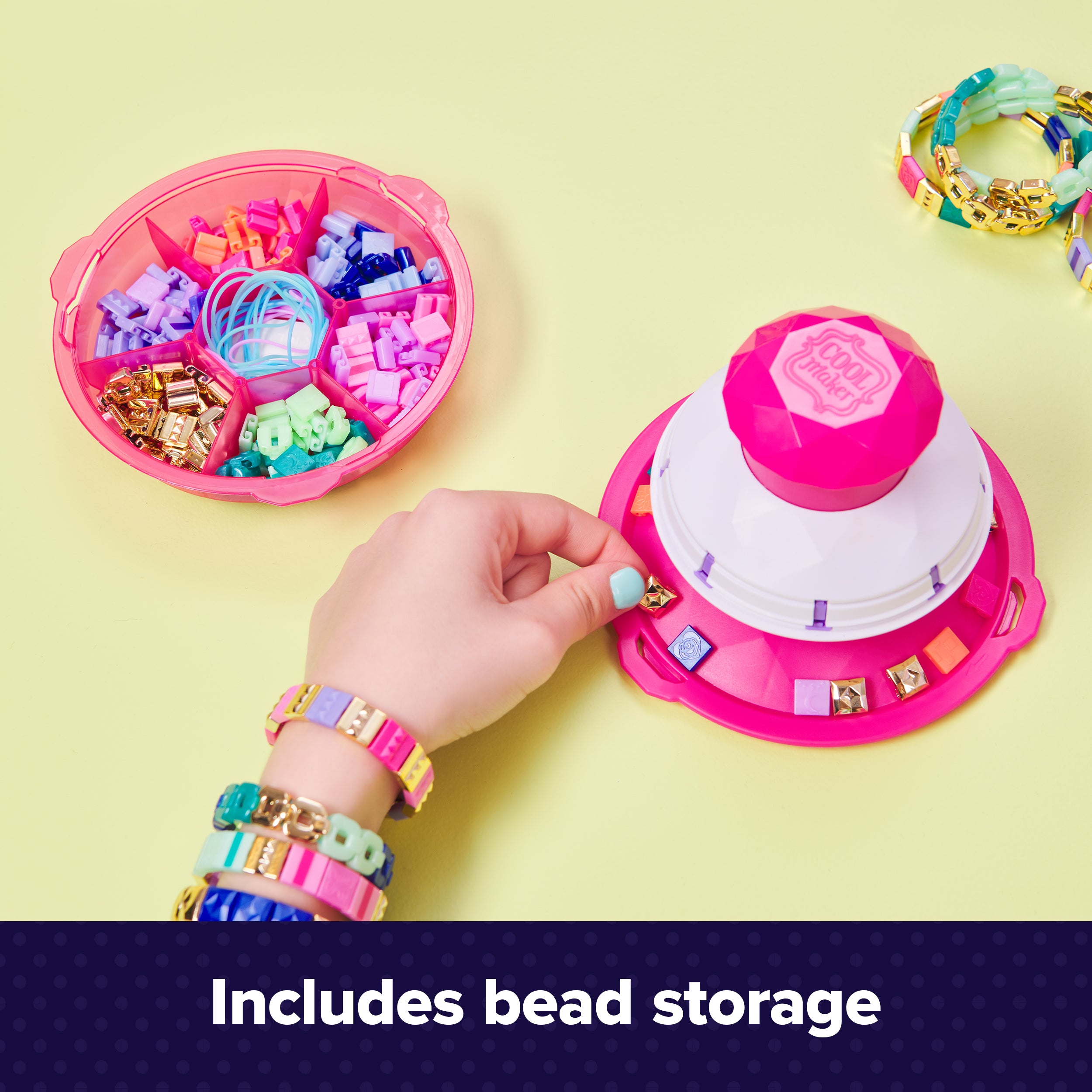Cool Maker, PopStyle Bracelet Making Kit with 170 Beads, Make & Remake 10 Packaging May Vary, Arts and Crafts Kids Toys for Ages 7 and up