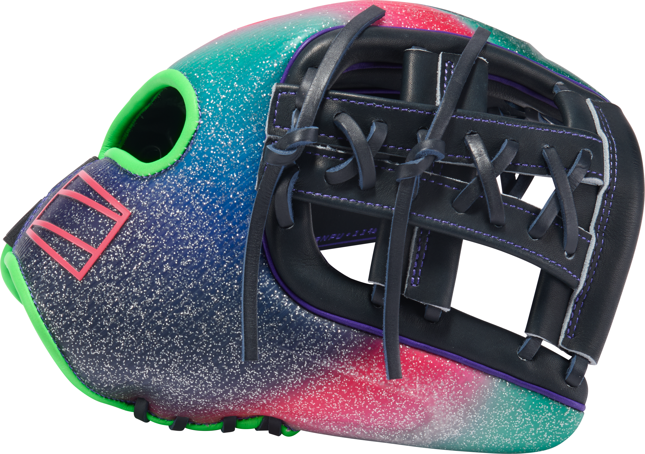 Rawlings Rev1X Series 11.75-Inch Baseball Glove - Right Hand Thrower - Navy/Purple/Optic