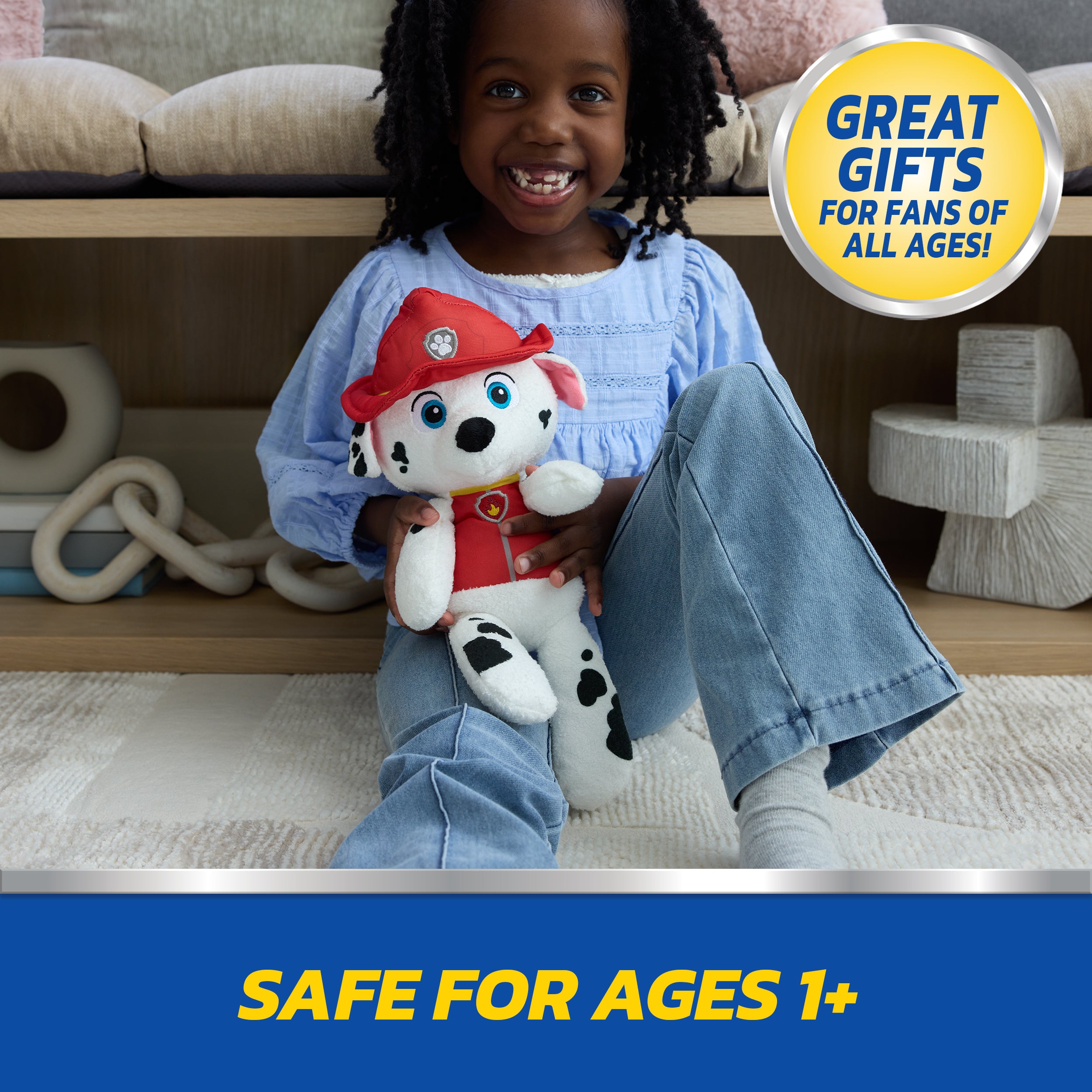 GUND PAW Patrol Official Marshall Take Along Buddy Plush Toy, Premium Stuffed Animal for Ages 1 & Up, Red/White, 13”