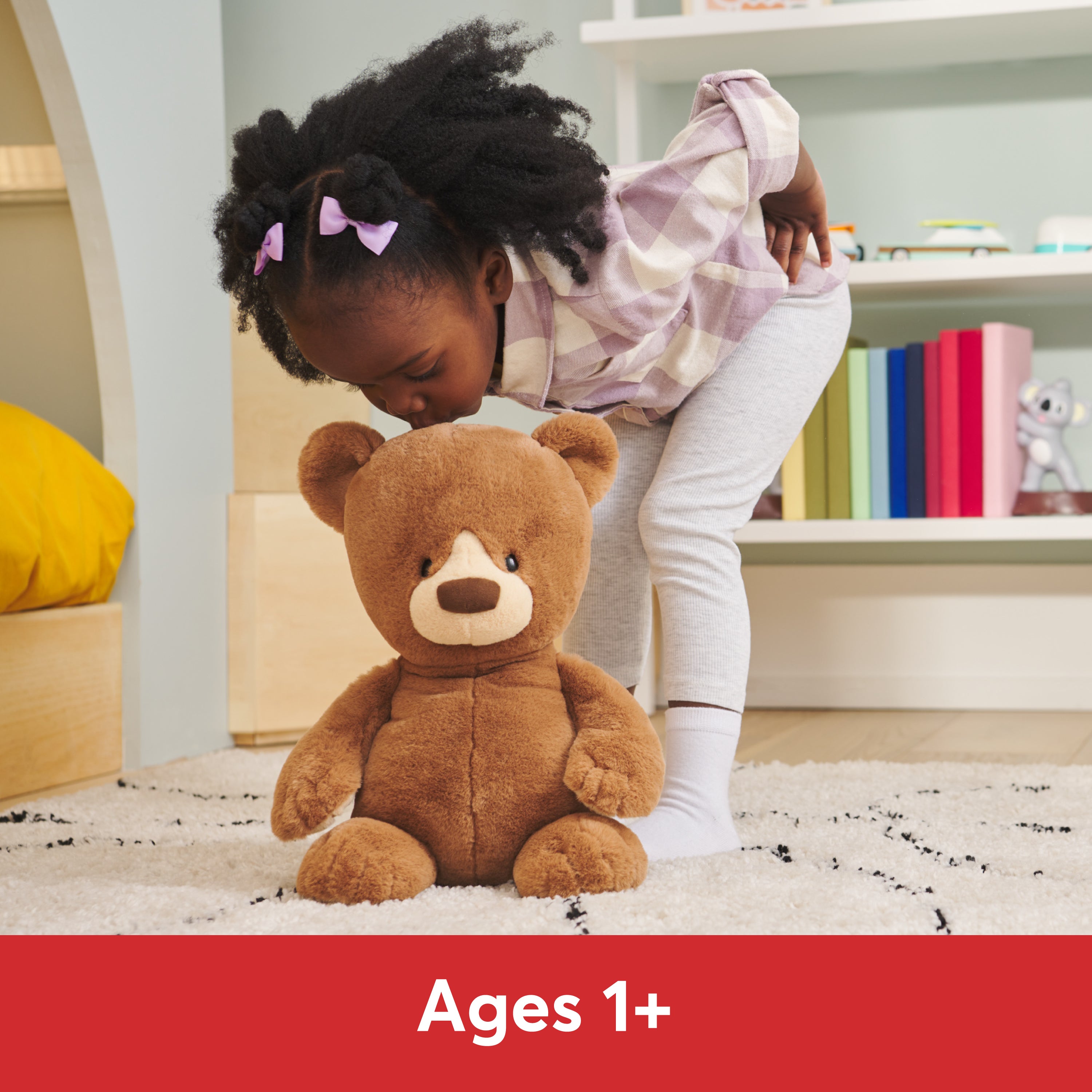 GUND Knox Teddy Bear, Premium Stuffed Animal for Ages 1 and Up, Brown/Cream, 12”
