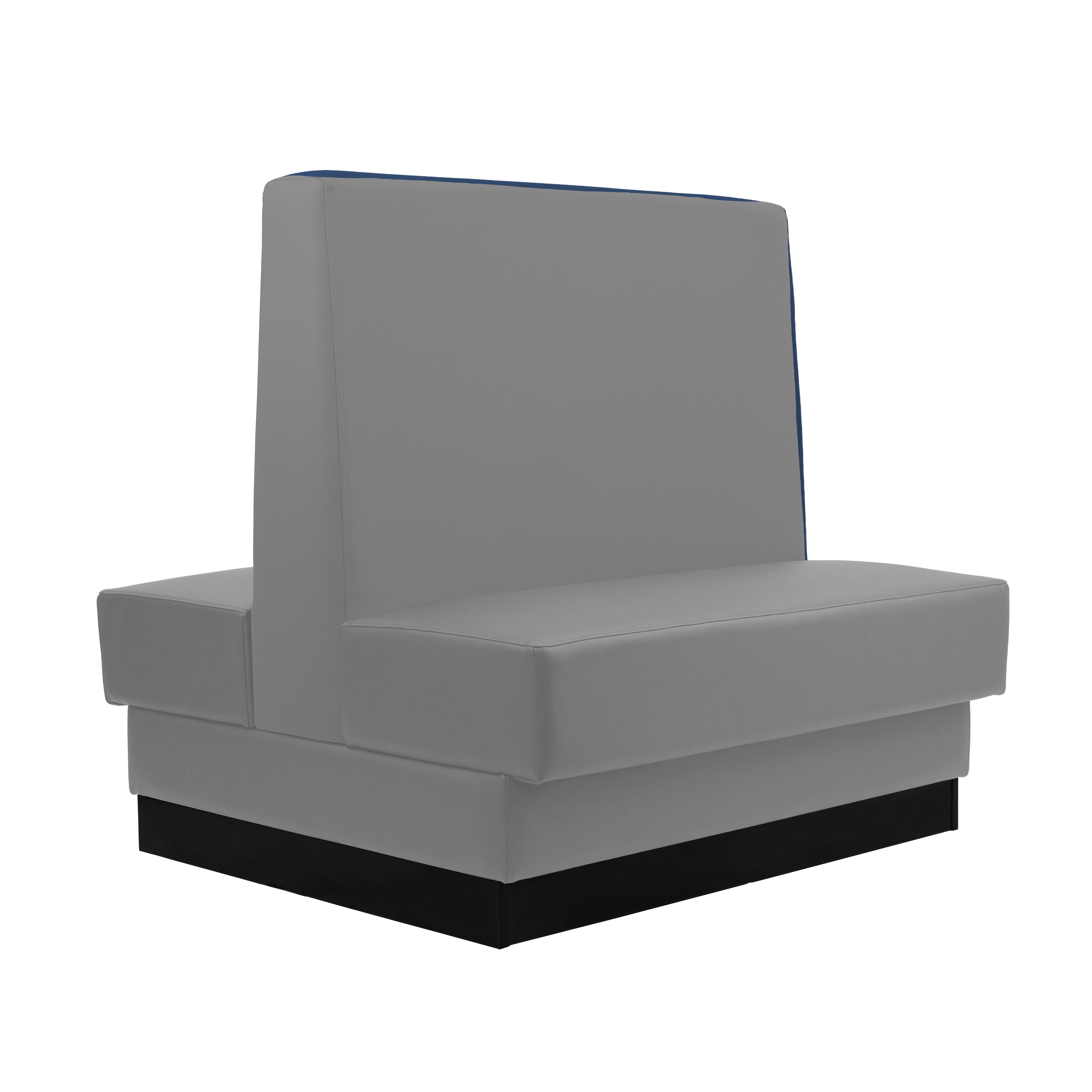Pro Series Double-Sided Restaurant Booth Seating - Dark Gray