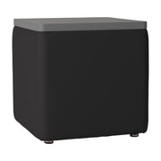 Pro Series Upholstered 18" x 18" Square Ottoman Table 18" Height - Black/Cosmic Strandz