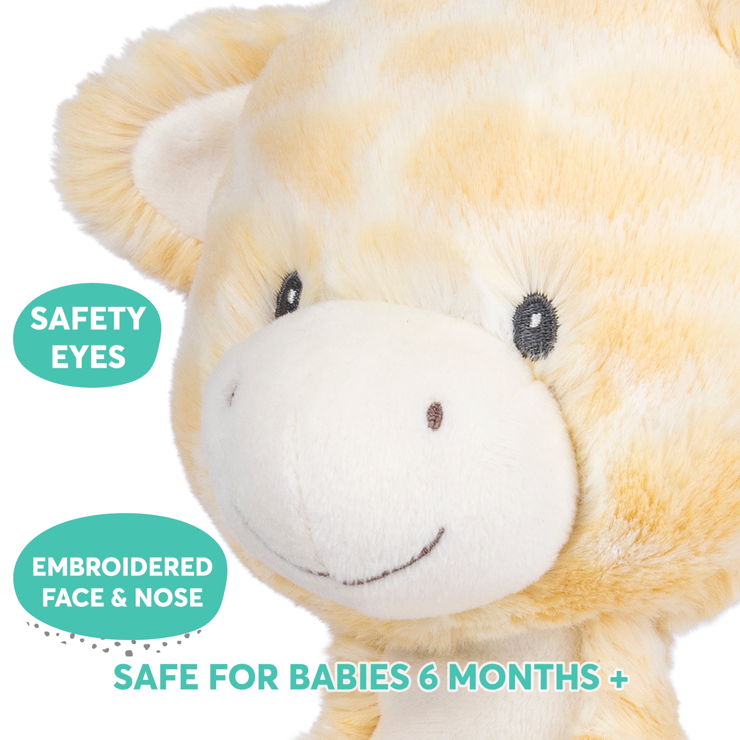 Baby GUND Lil’ Luvs Collection, Bodi Giraffe Premium Plush Stuffed Animal for Babies, Yellow/Brown, 12”