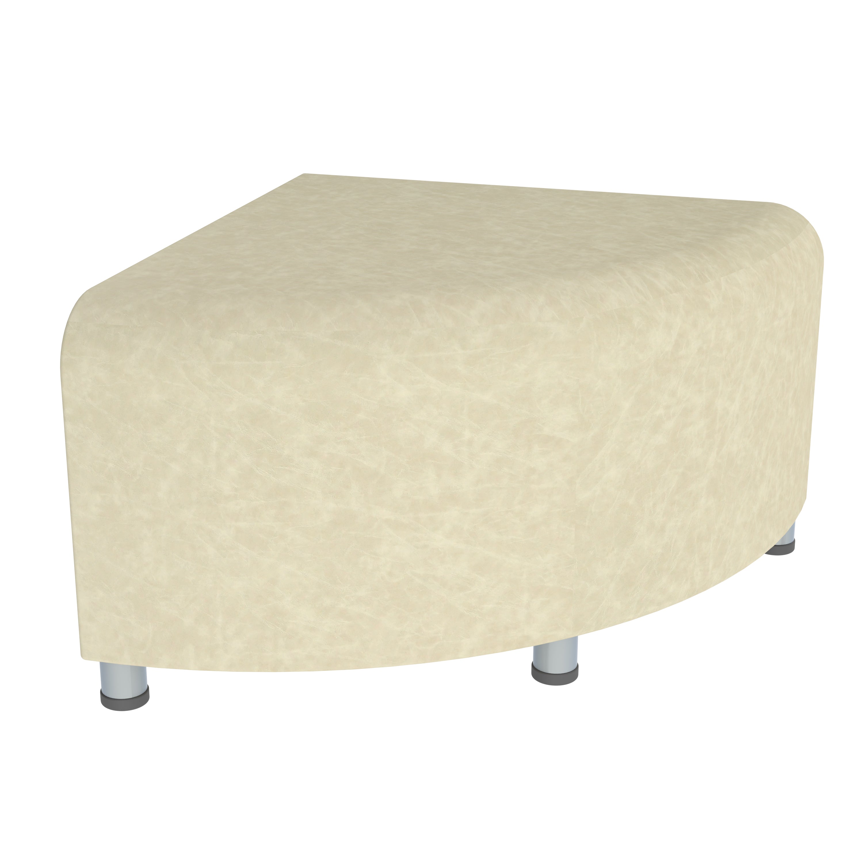 Pro Series Rustic Connect Curved Swell Seating, 16-Piece Set - Almond