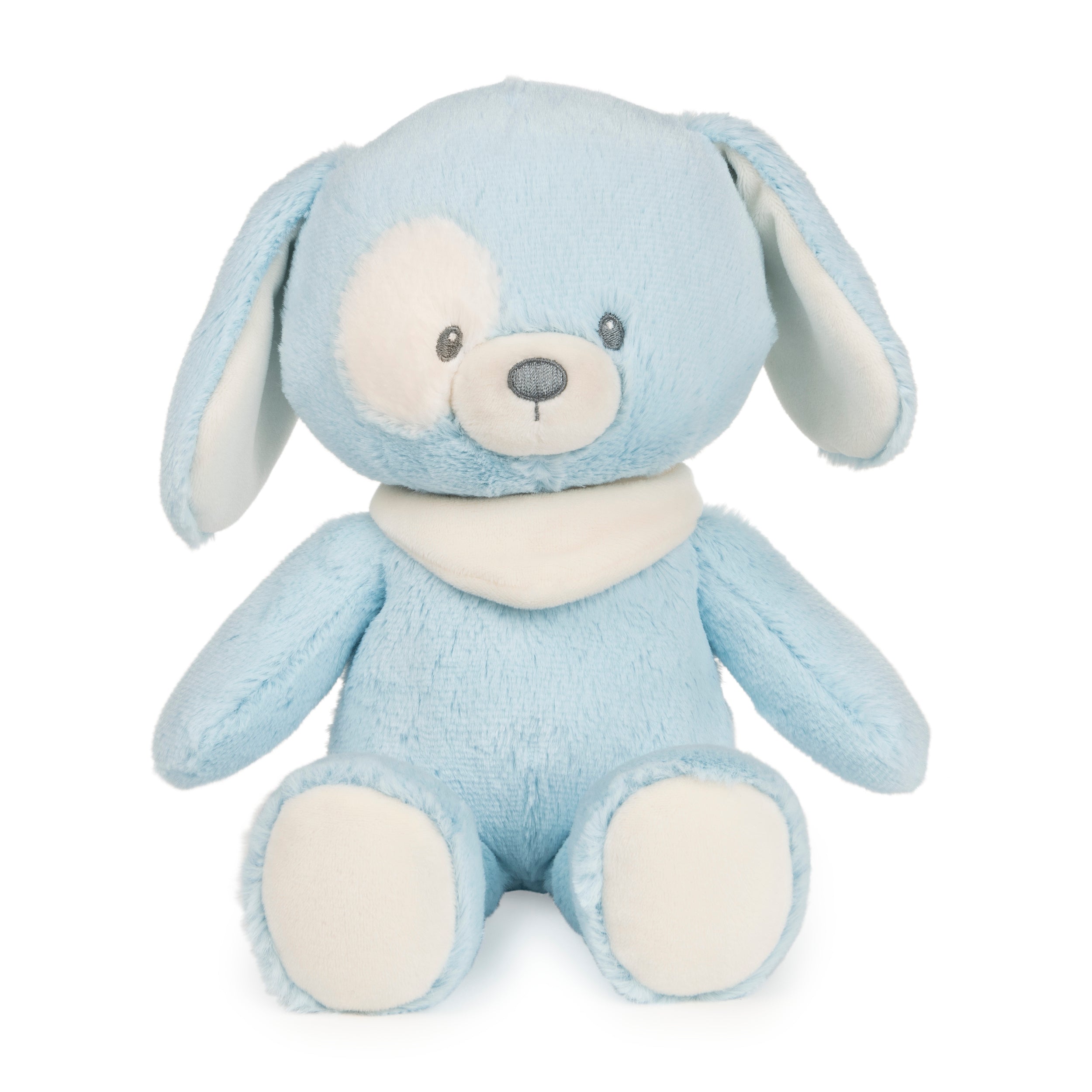 Baby GUND Sustainable Puppy Plush, Stuffed Animal Made from Recycled Materials,  Gift for Babies and Newborns, Blue/Cream, 13”
