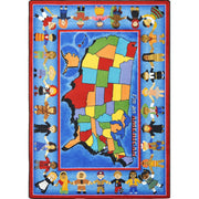 I'm An American 10'9" x 13'2" area rug in color Multi