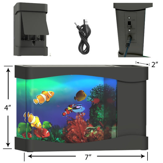 Mini Artificial Aquarium (9" H x 3" W x 4.7" L)