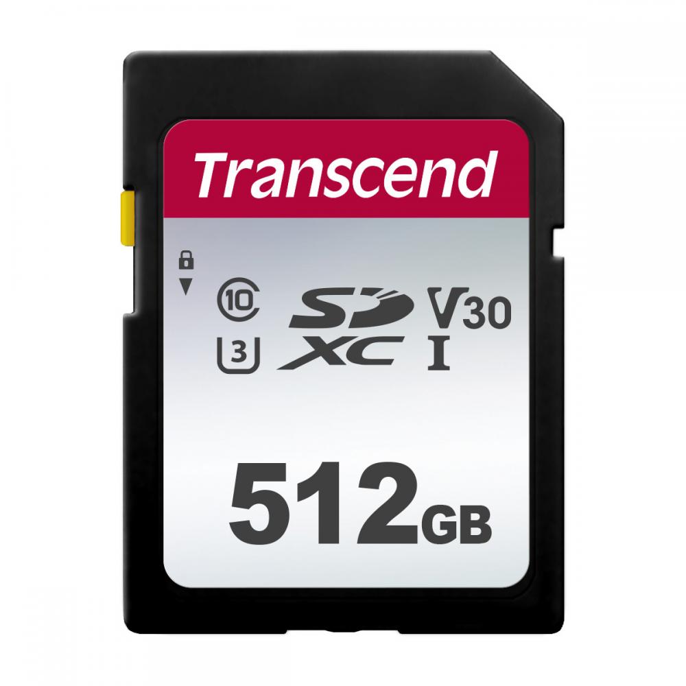 Transcend 512GB 300S SDXC UHS-I Class 10 U3 V30 Memory Card