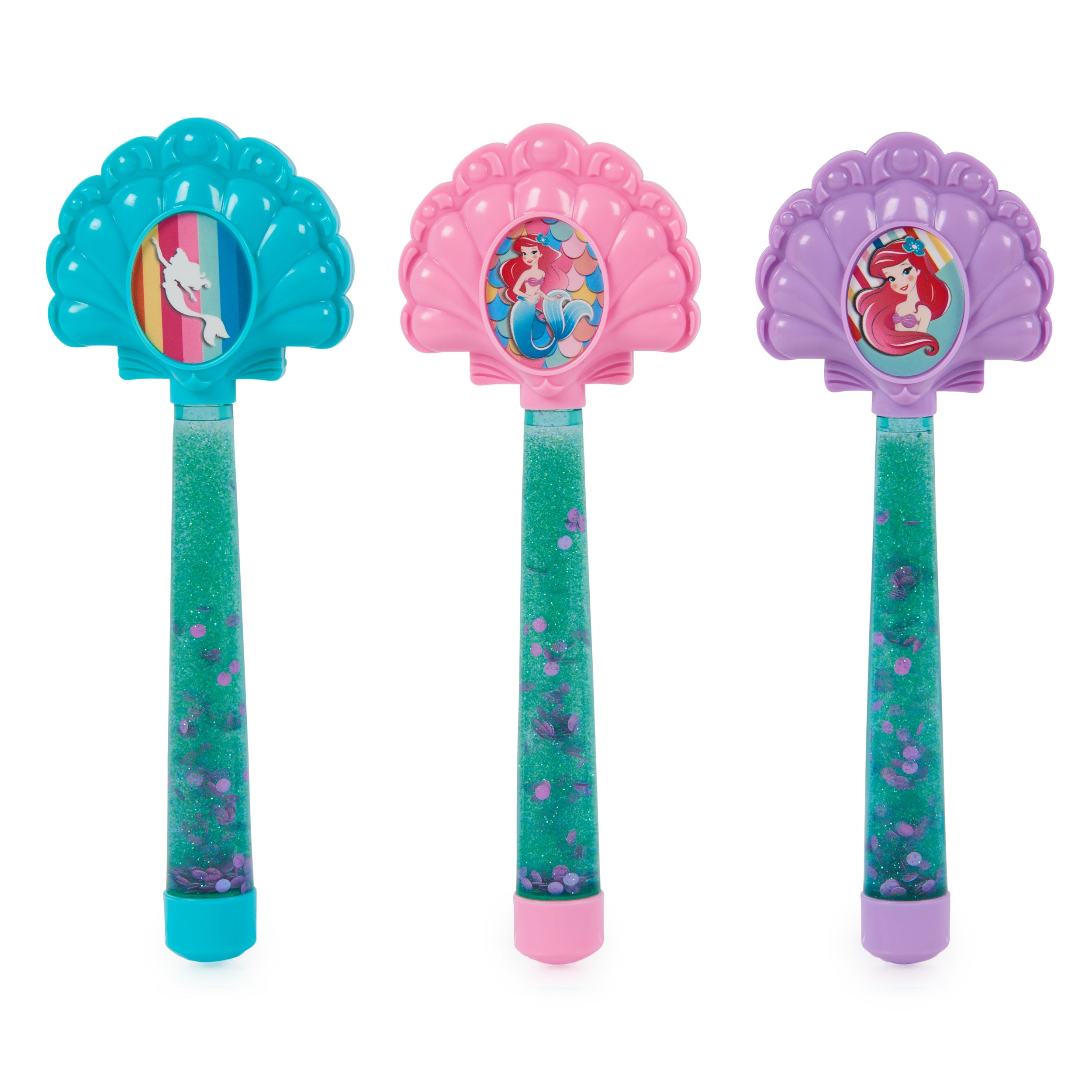 SwimWays Disney Princess Ariel Glitter Dive Wands Diving Toys 3 Pack, Bath Toys and Pool Party Supplies for Kids Ages 5 and Up, Styles May Vary
