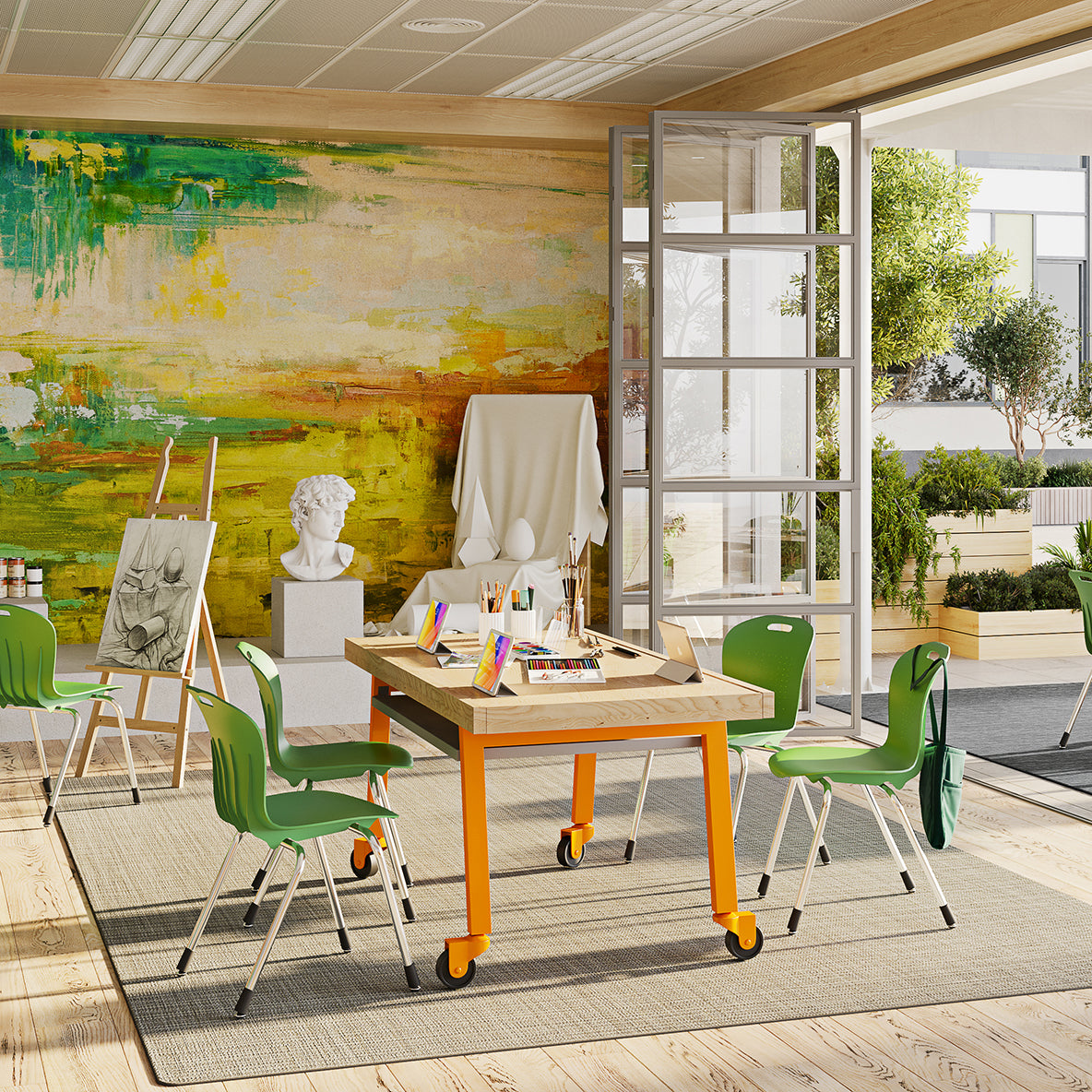 Water Mill 7'8" x 11" area rug in color Ridgeline