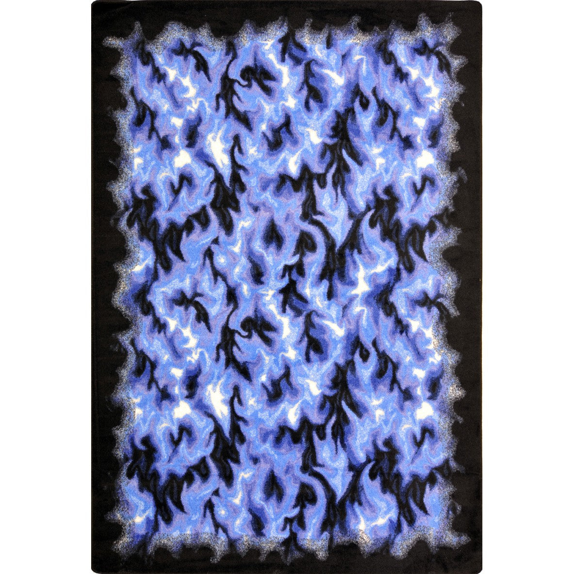 Inferno 10'9" x 13'2" area rug in color Blue