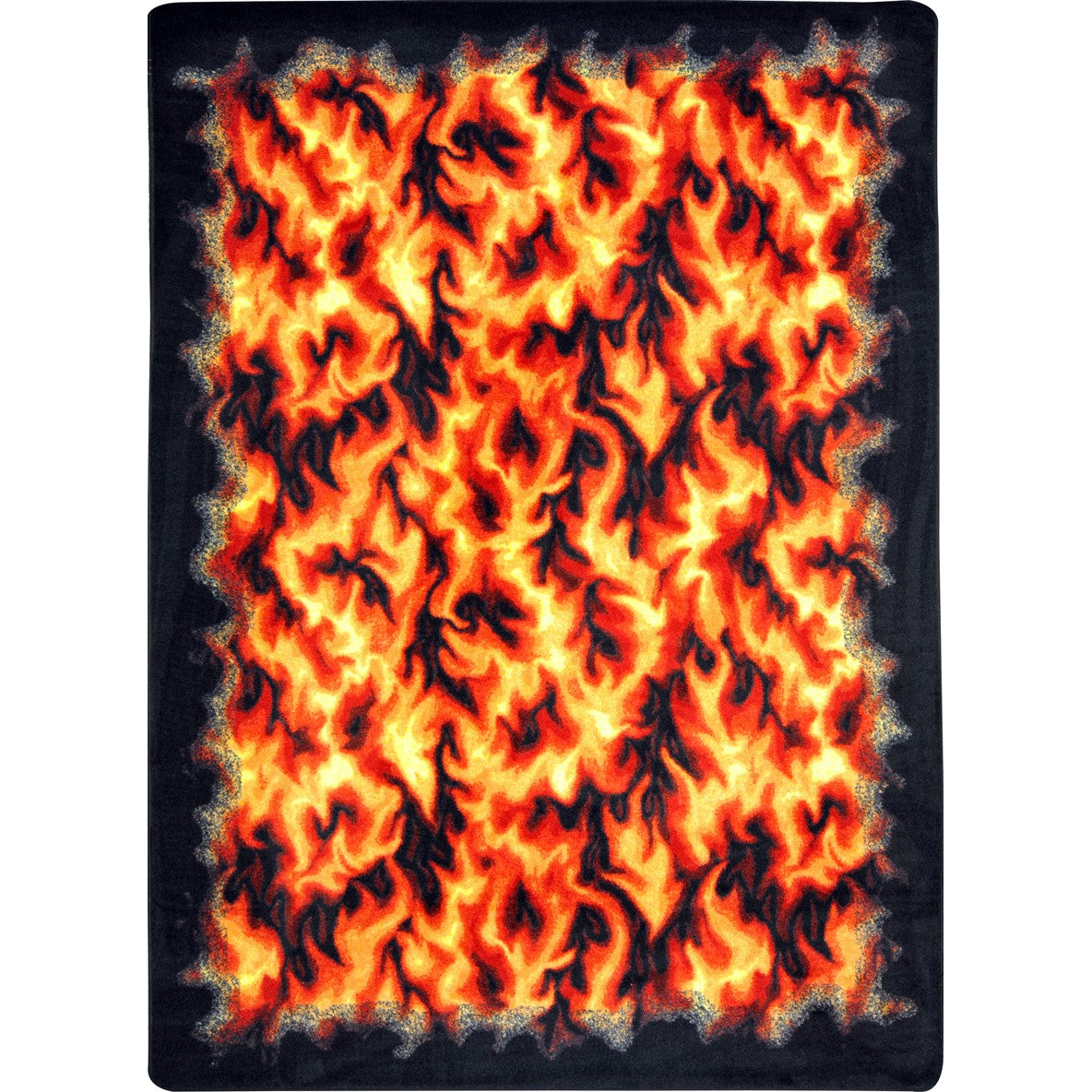 Inferno 10'9" x 13'2" area rug in color Red