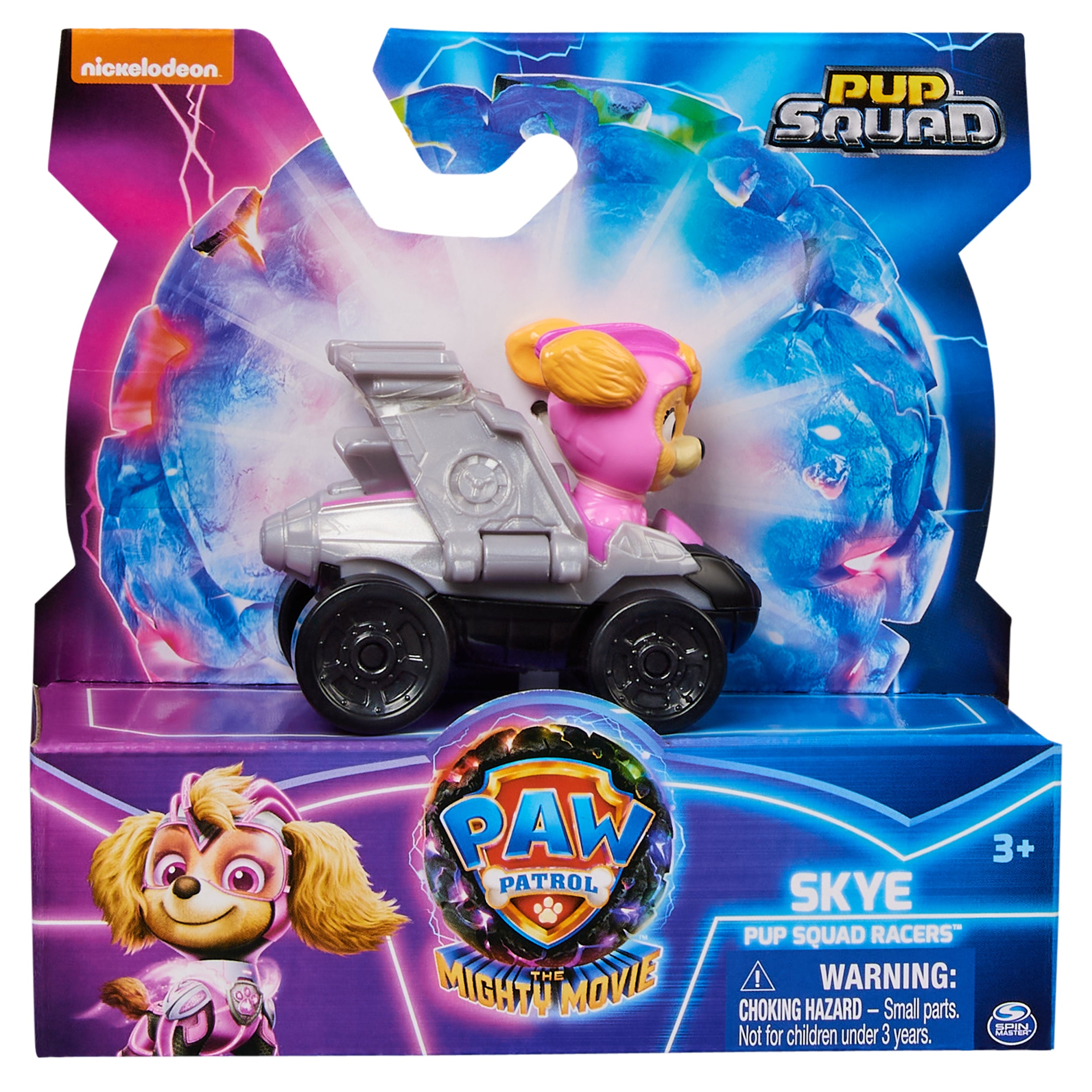 PAW Patrol: The Mighty Movie, Pup Squad Racers Collectible Vehicle, Mighty Pups Toy Cars Styles May Vary