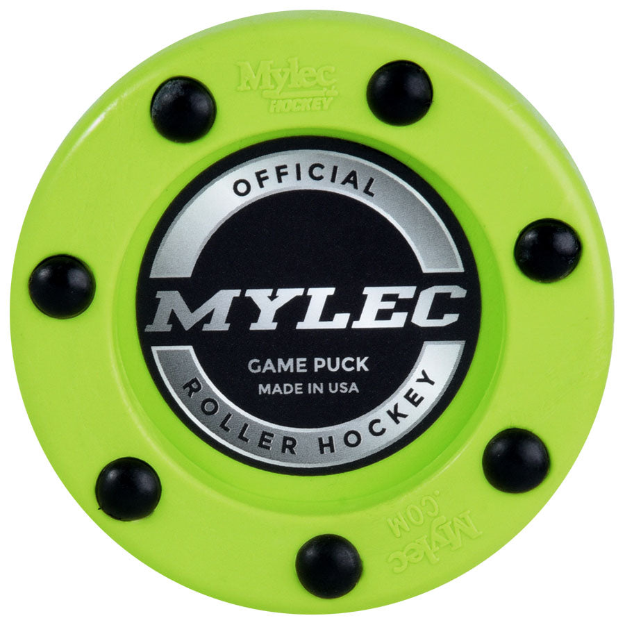 Official Roller Hockey Game Puck – Green – 3 Pack
