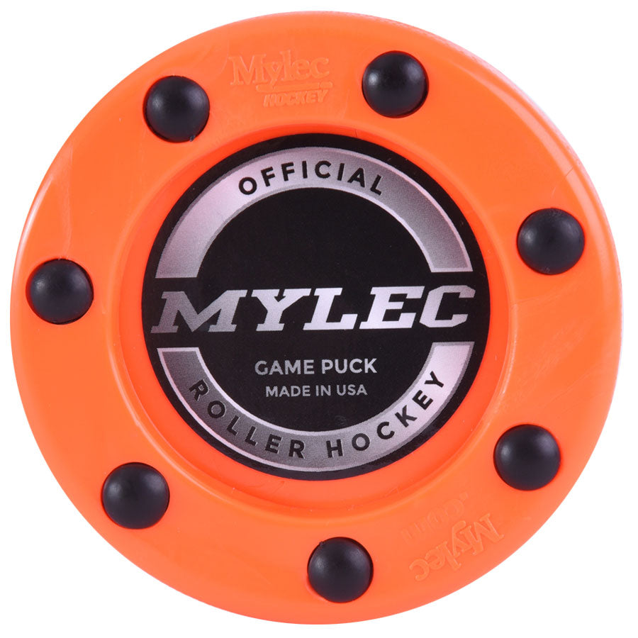 Official Roller Hockey Game Puck – Orange – 3 Pack