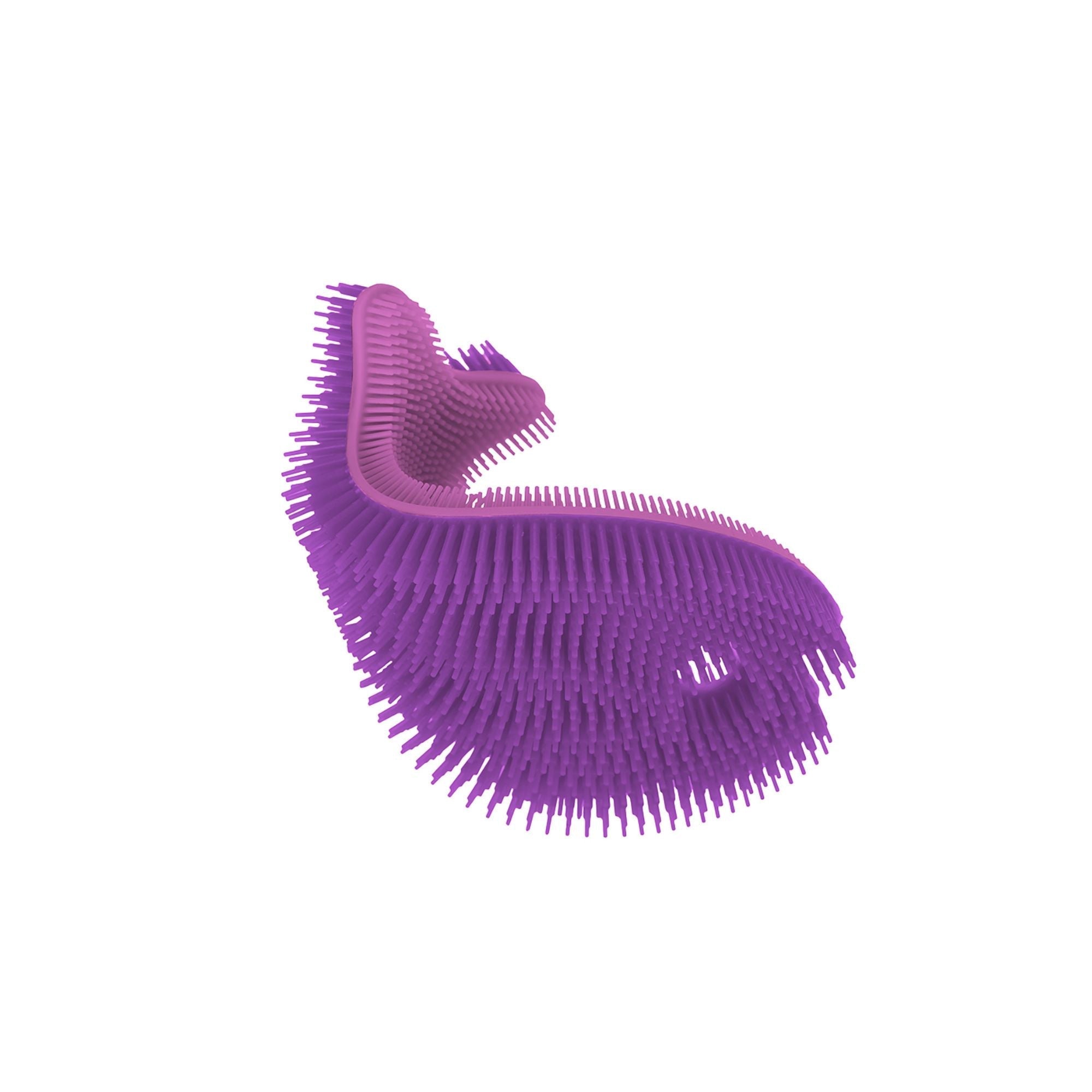 Silicone Bath Scrub / Purple Fish (Purple/Lavender)