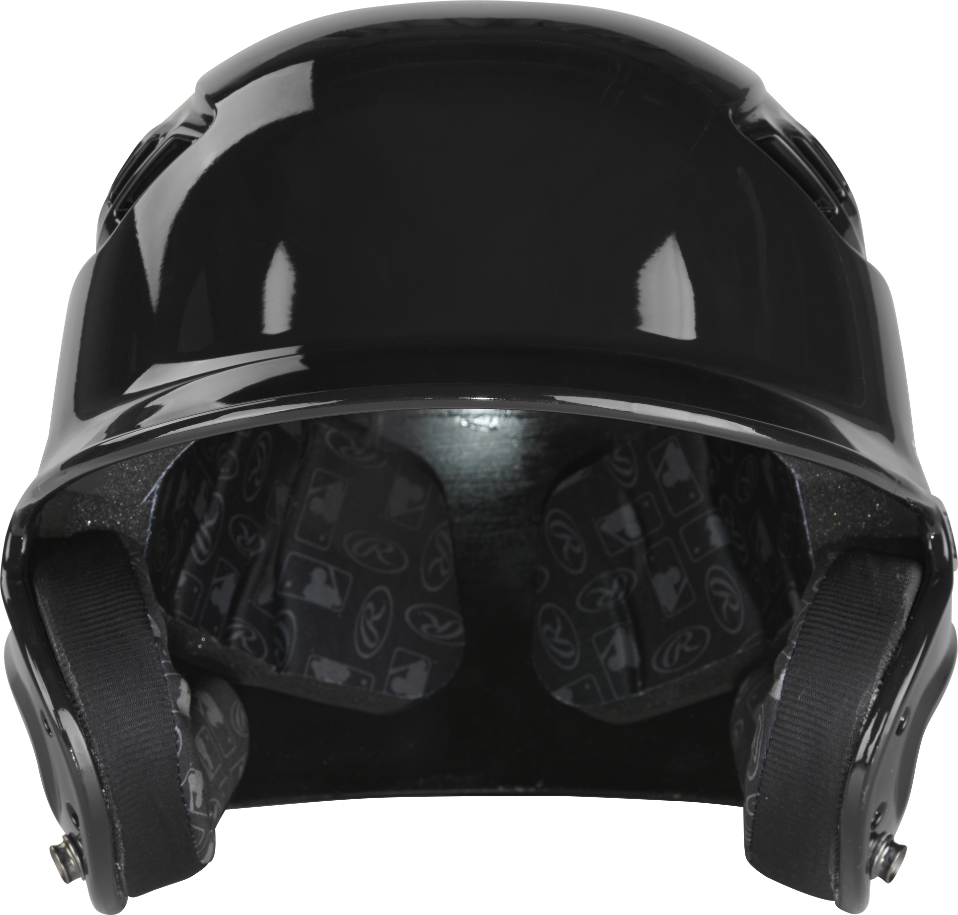 Rawlings R16 Gloss Junior 1-Tone Baseball Helmet - Black
