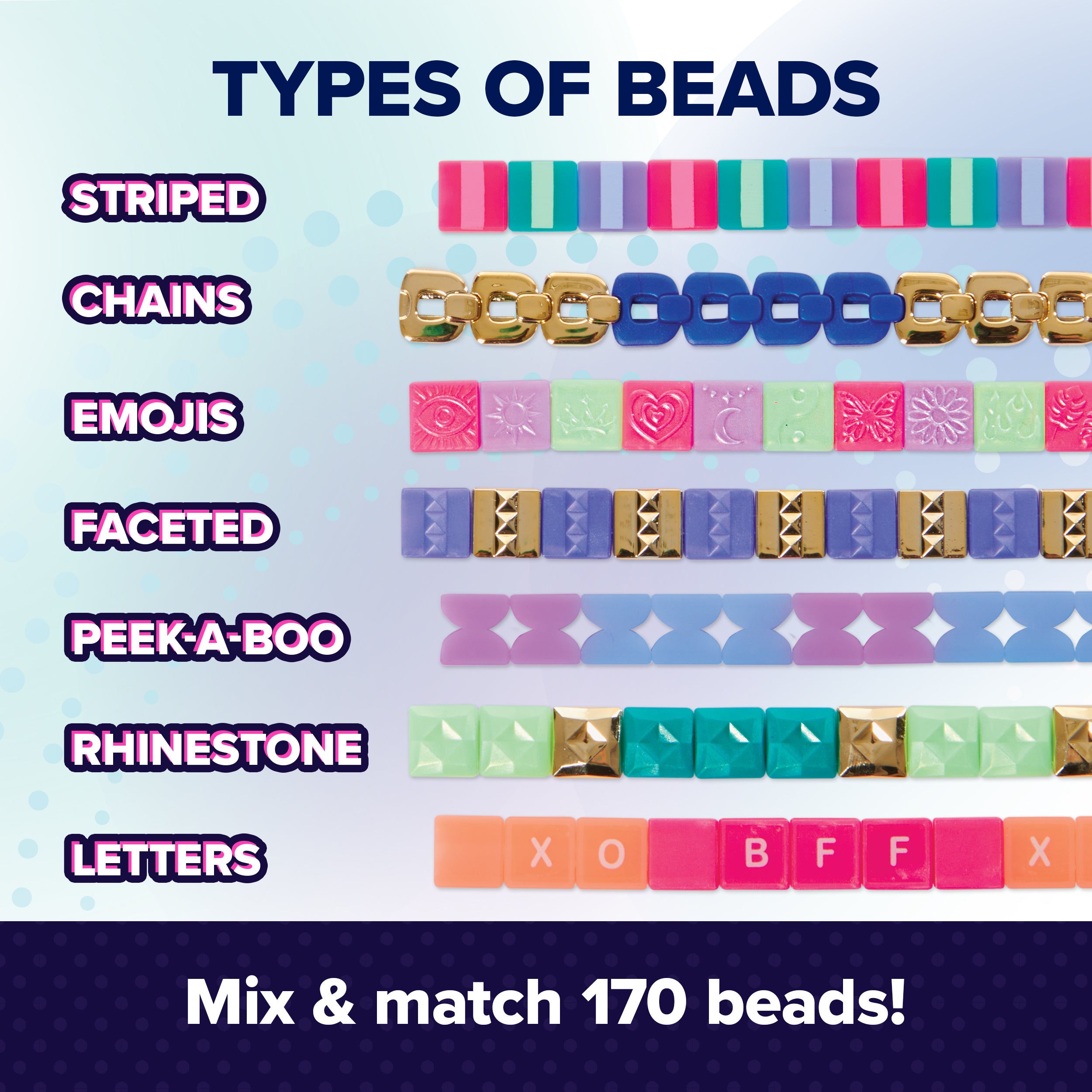 Cool Maker, PopStyle Bracelet Making Kit with 170 Beads, Make & Remake 10 Packaging May Vary, Arts and Crafts Kids Toys for Ages 7 and up