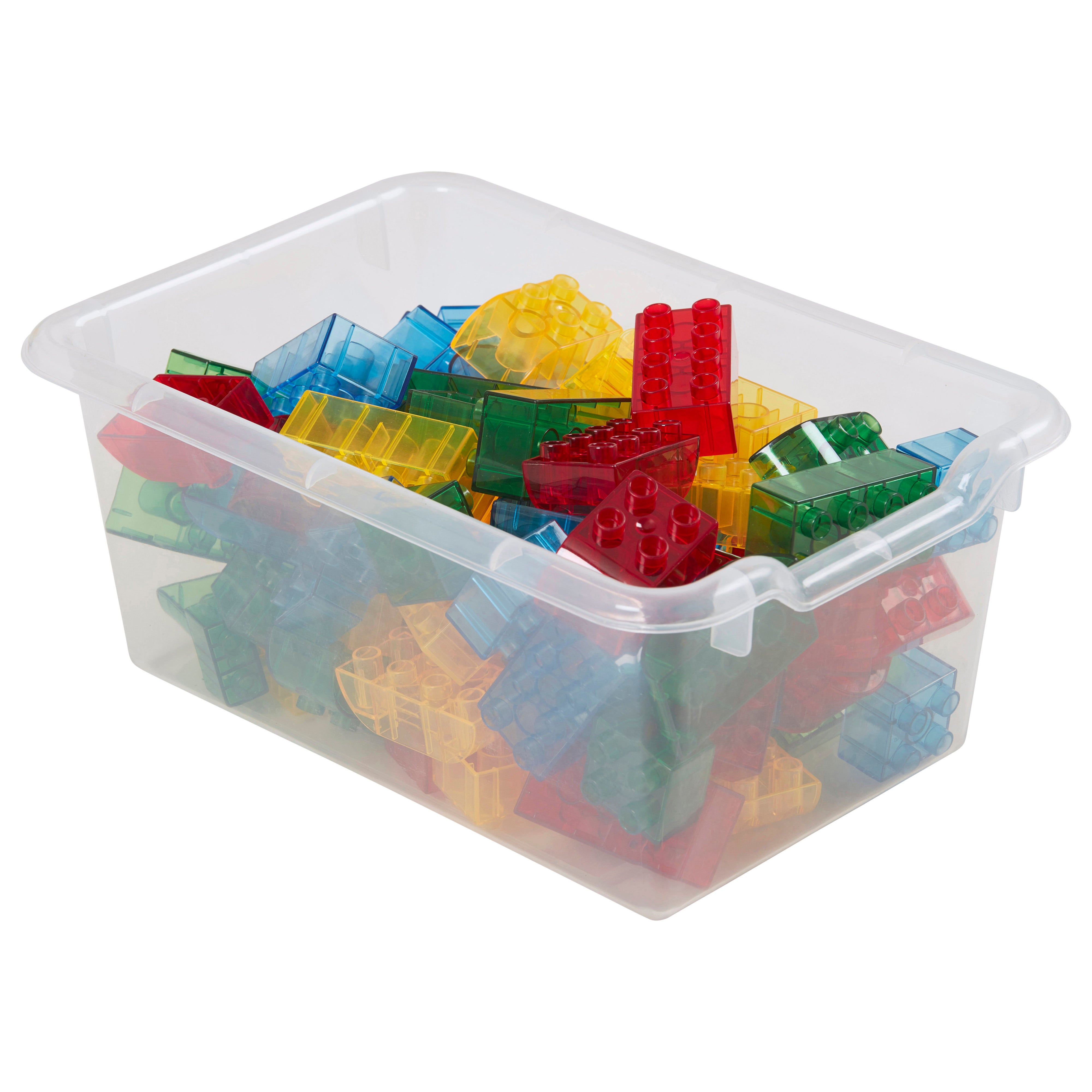 Scoop Front Storage Bins 20-Pack - Clear
