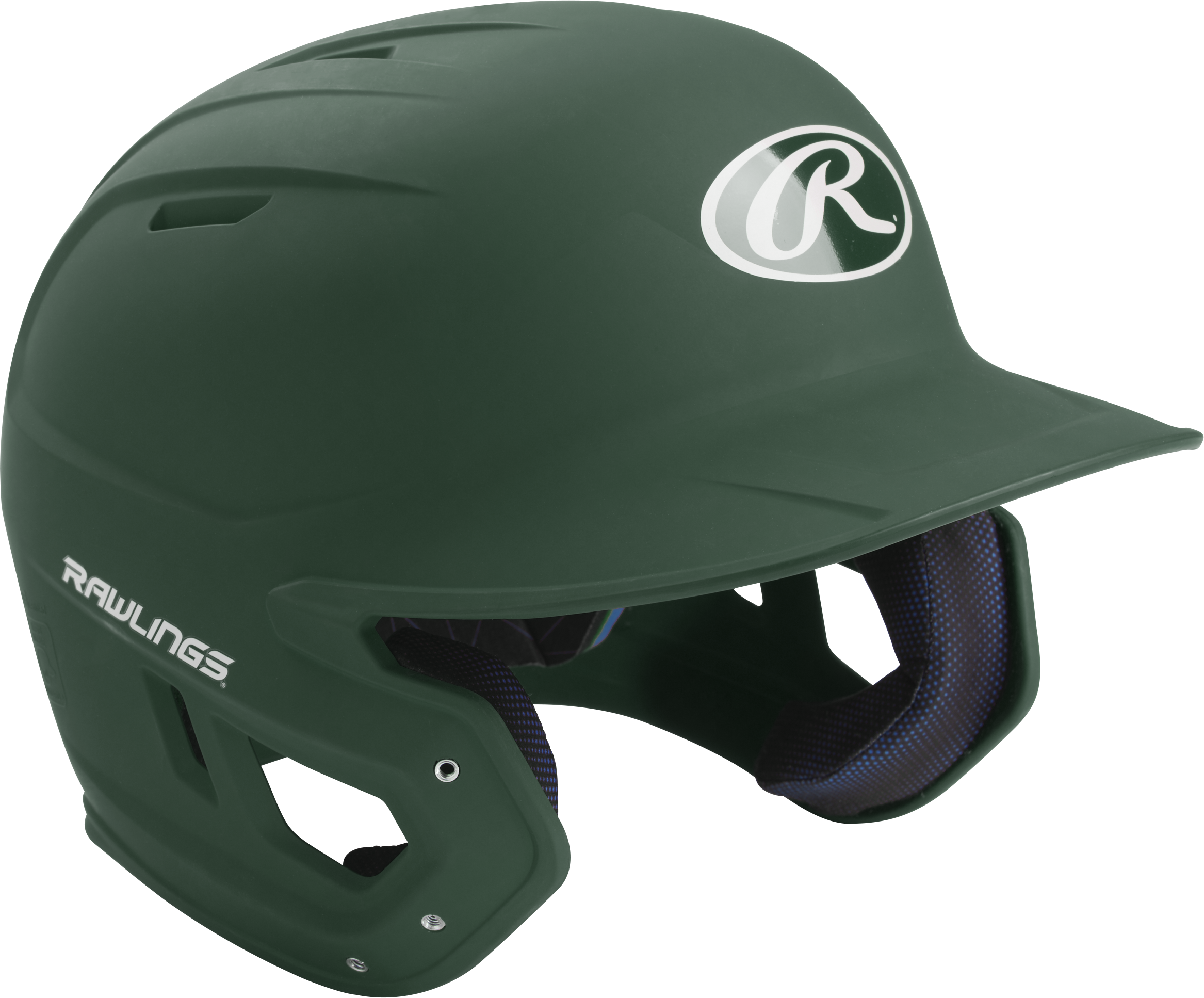 Rawlings Mach Matte Senior Baseball Helmet - Dark Green