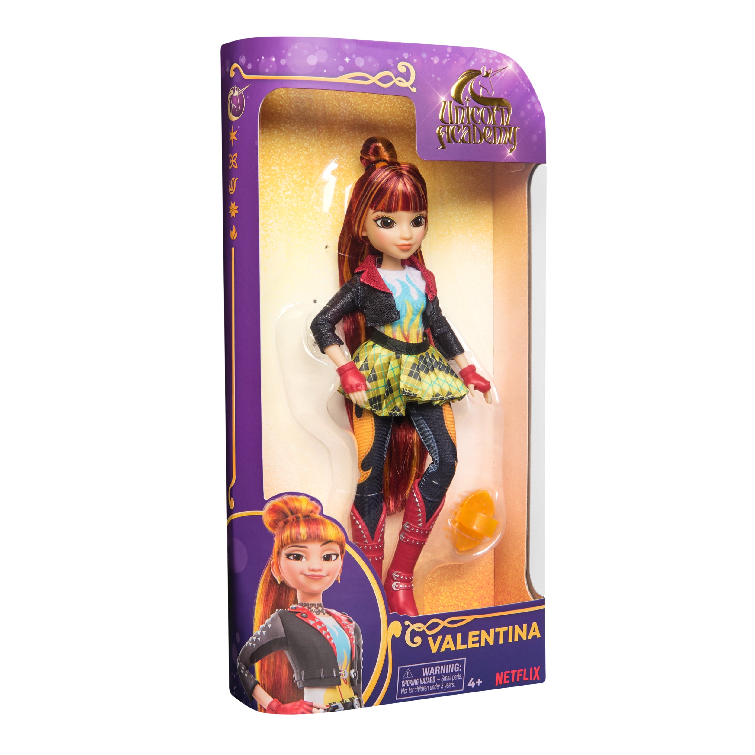 Unicorn Academy, Valentina Doll with 5 Accessories, 9.5”, Dolls & Unicorn Toys for Girls Ages 4 and up