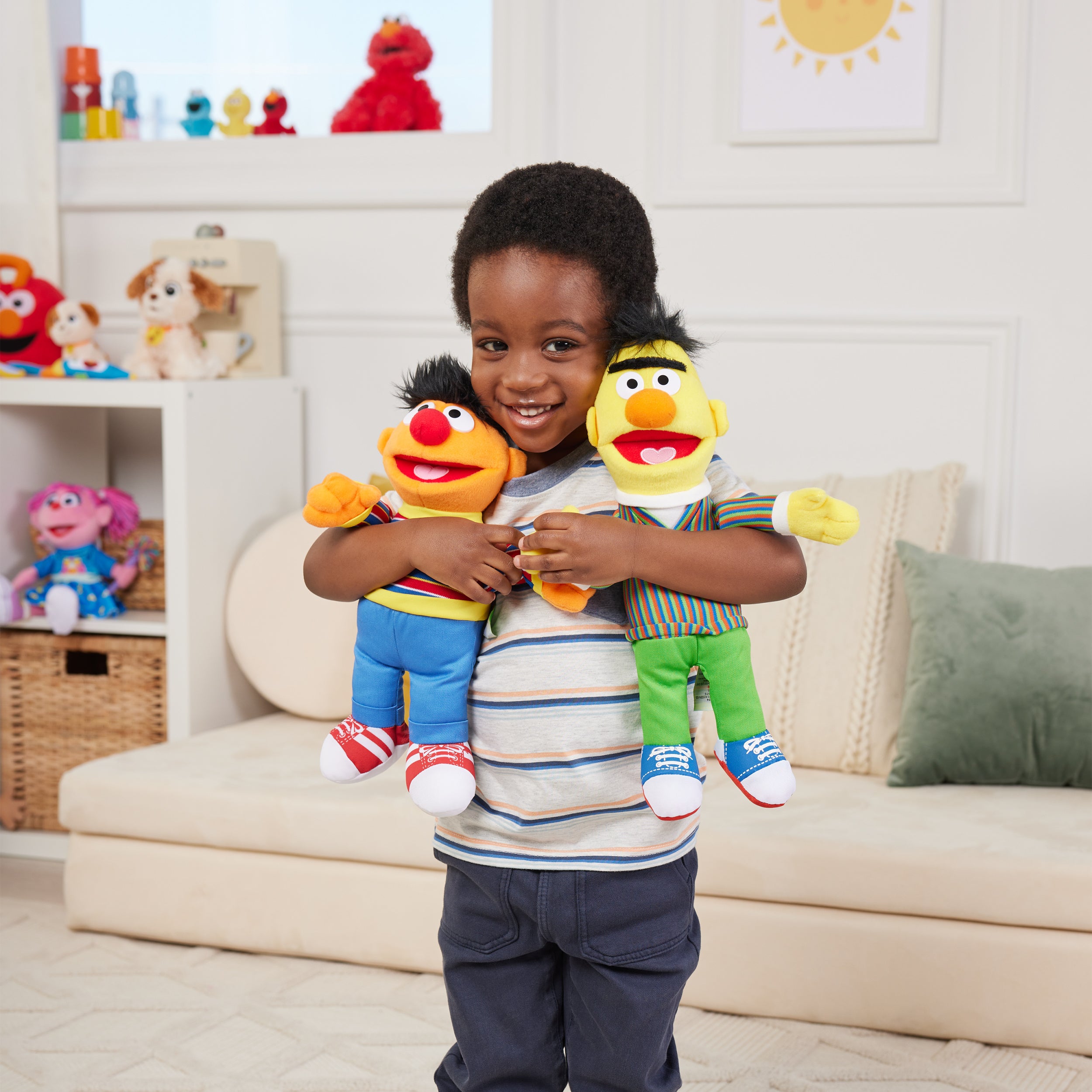 GUND Sesame Street Official Bert Muppet Plush, Premium Plush Toy for Ages 1 & Up, Yellow, 14”