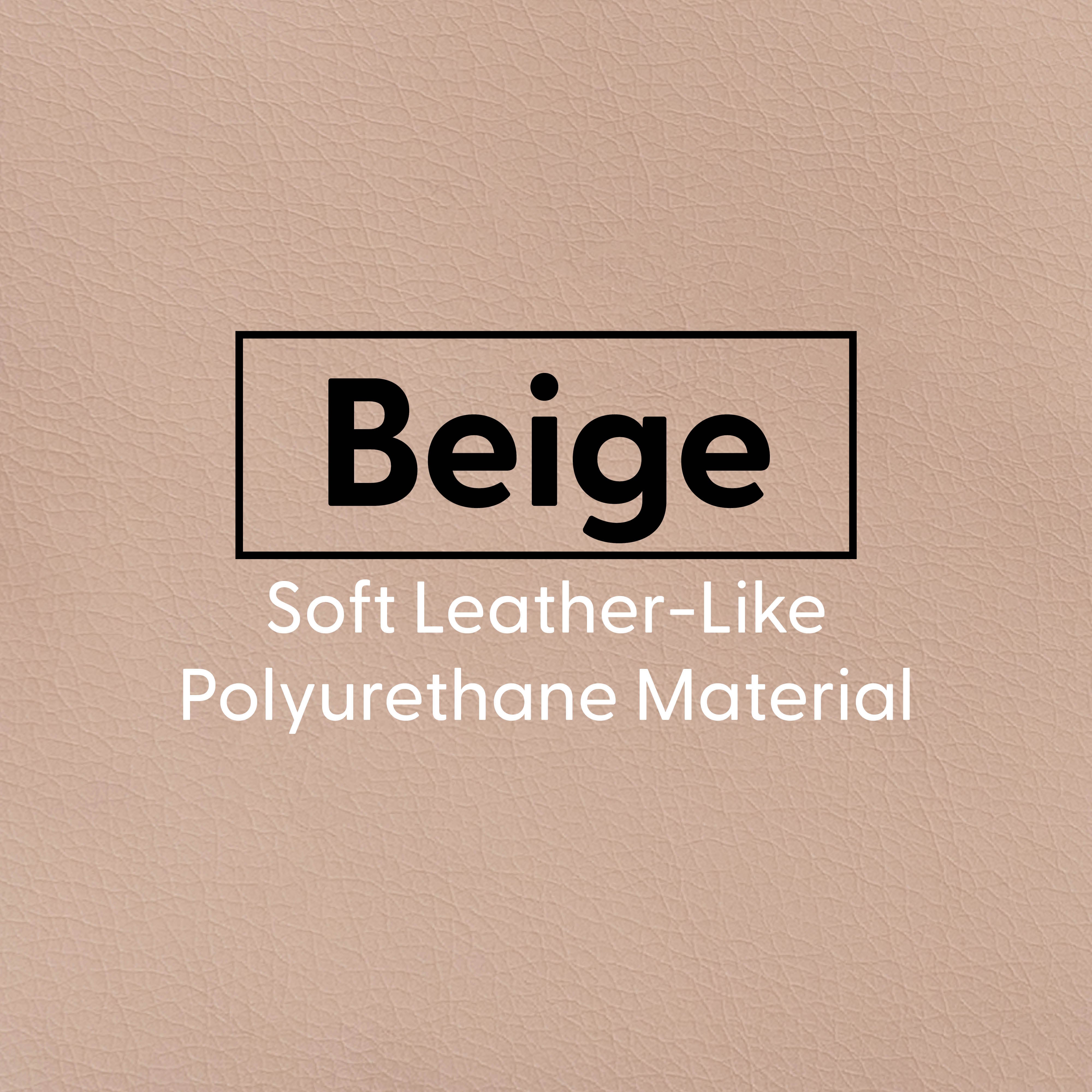 30" Round Vinyl Bean Bag - Beige