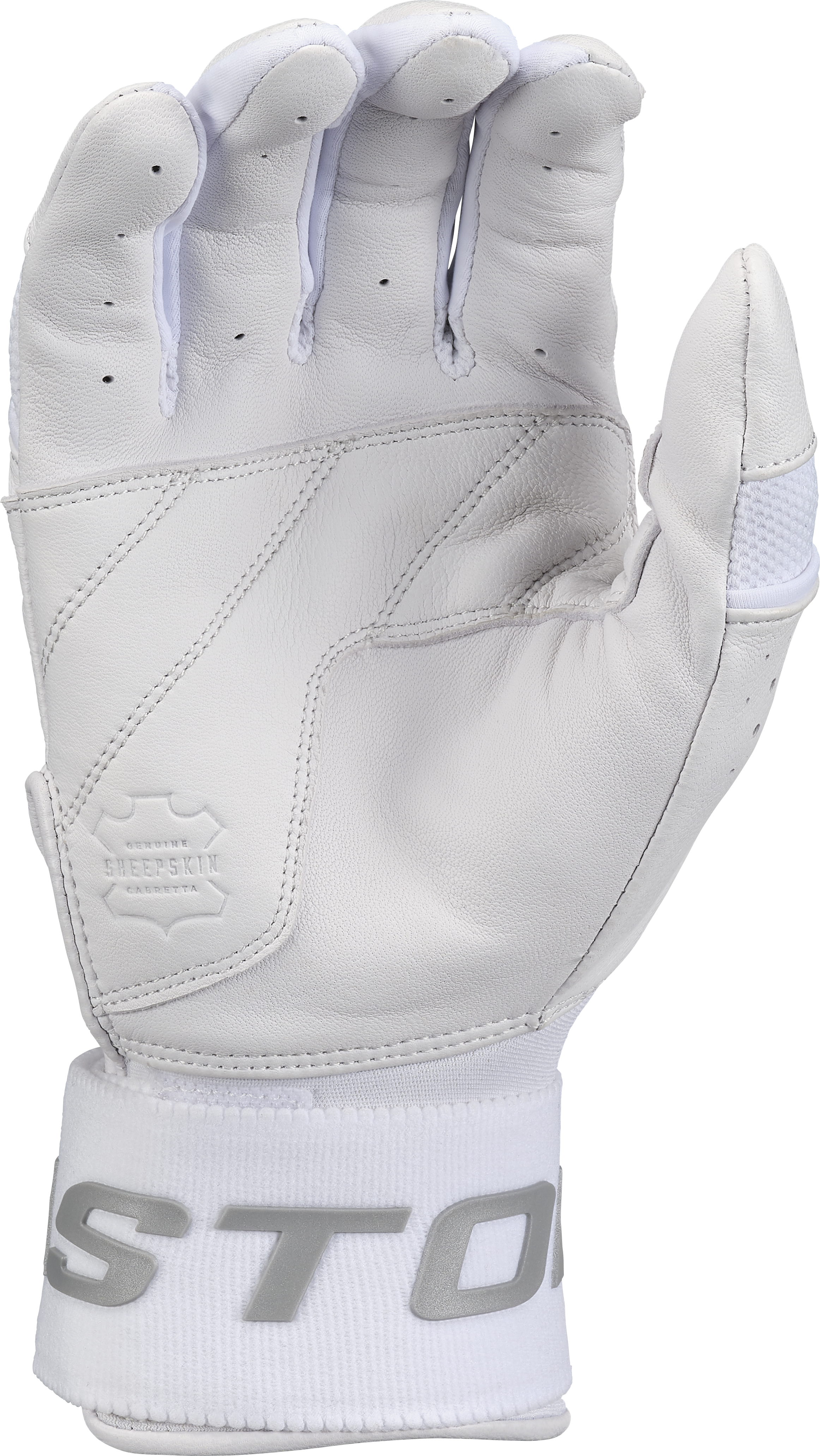 Easton Adult Mav Pro Locked In Batting Gloves - Small - White/White