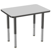 24" x 36" Rectangle T-Molding Activity Table with Adjustable Super Legs - Gray/Black