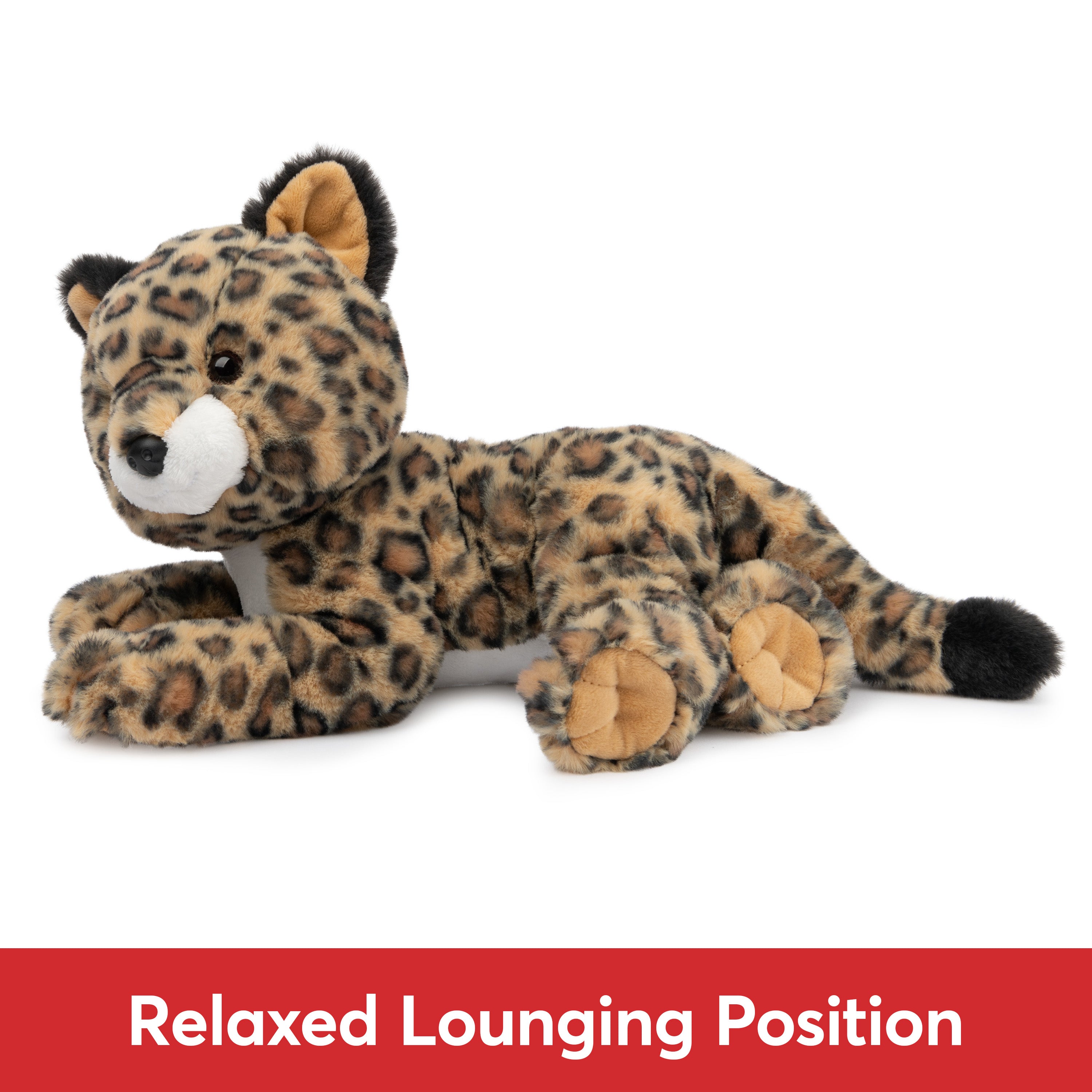 GUND Banks Leopard Plush, Premium Stuffed Animal for Ages 1 and Up, Brown/White, 12”