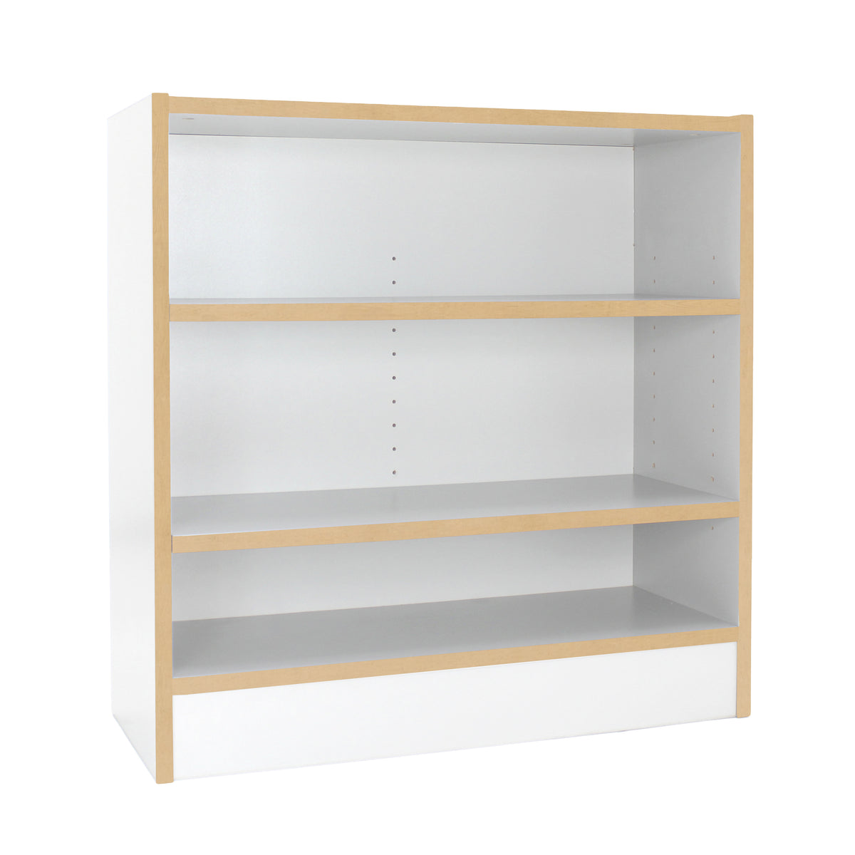 Laminate 2-Shelf Bookcase 30" Height - White/Maple Grain