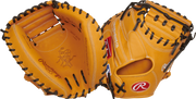 Rawlings Heart Of The Hide Traditional Series Catchers Mitt 33-Inch Baseball Glove - Right Hand Thrower - Tan