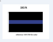 3X5 FT THIN BLUE LINE FLAG SEWN